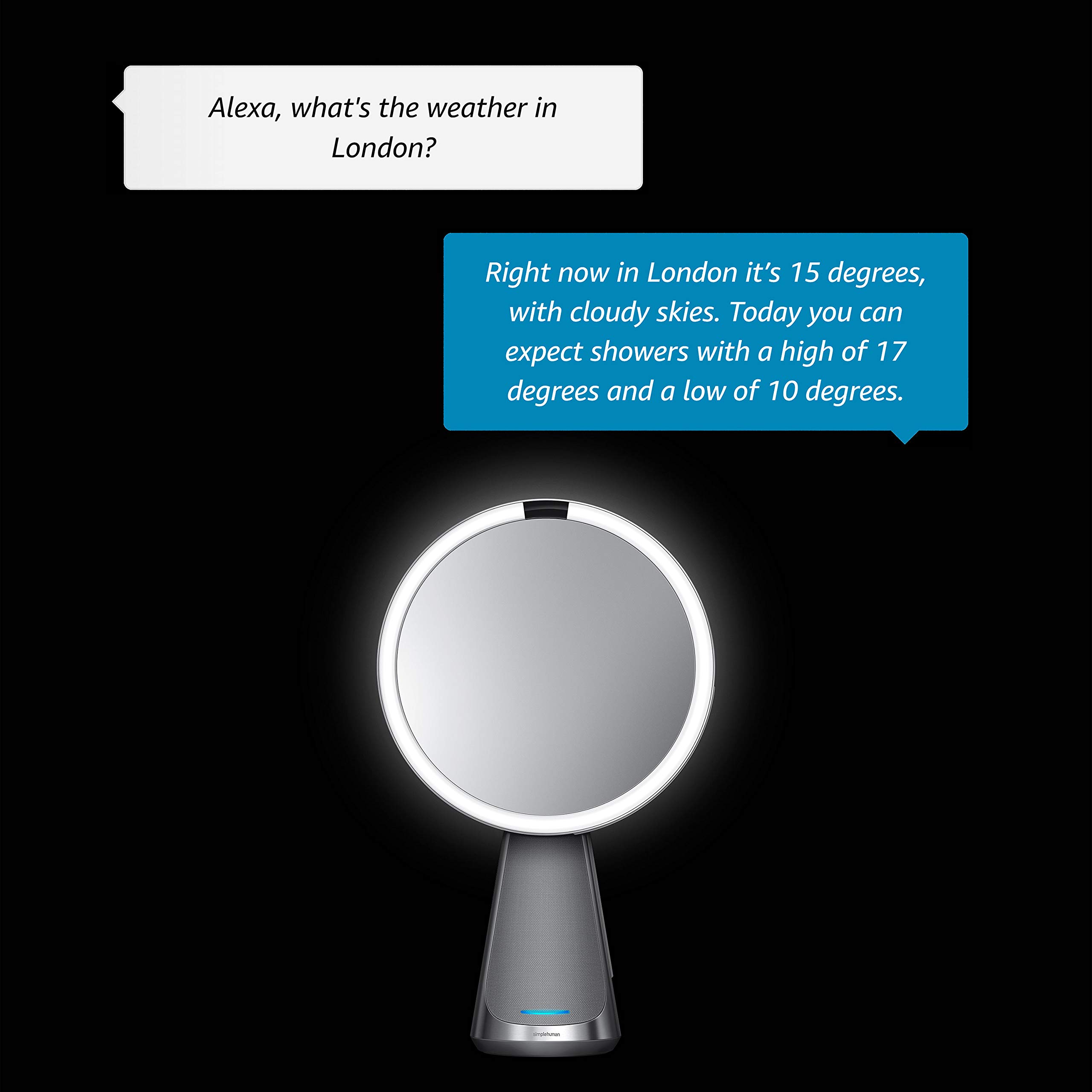 simplehuman-sensorspiegel-hi-fi-edelstahl-tru-lux image 4