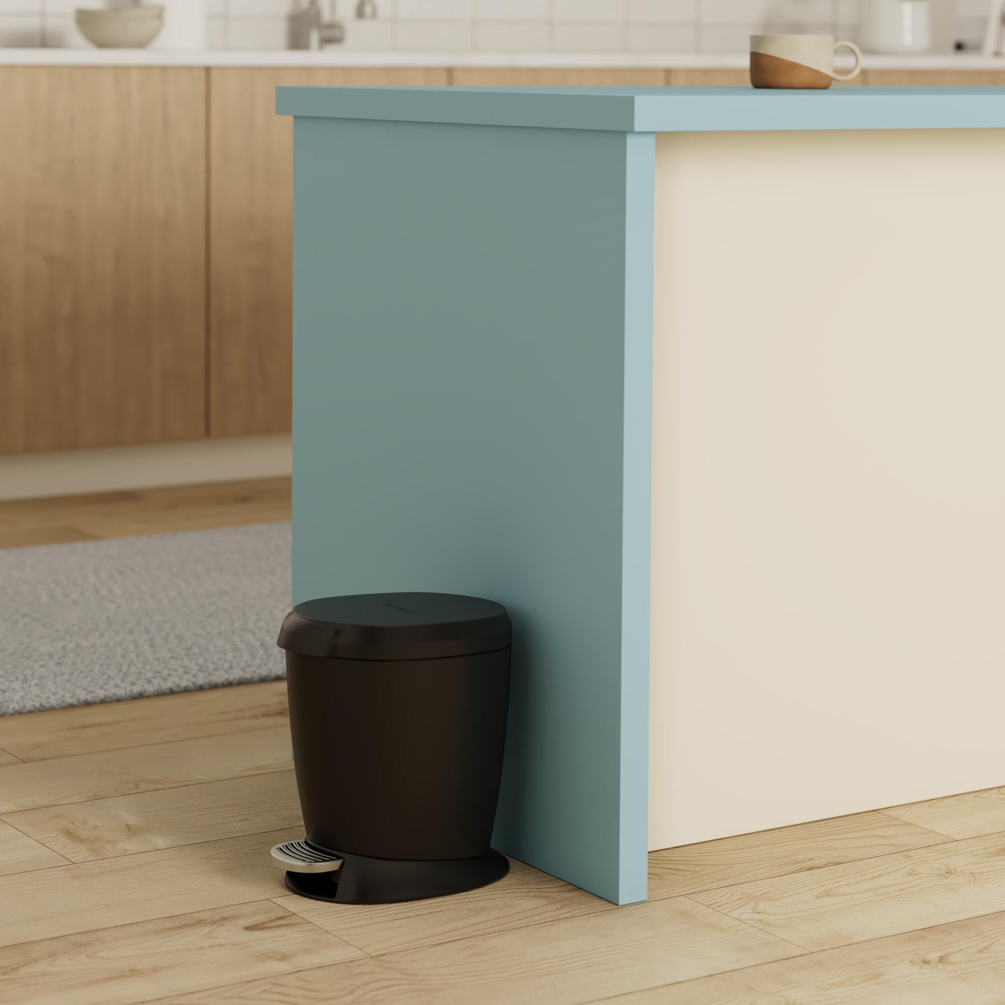 simplehuman-cw1319-treteimer-6-l-schwarz-kunststoff image 2