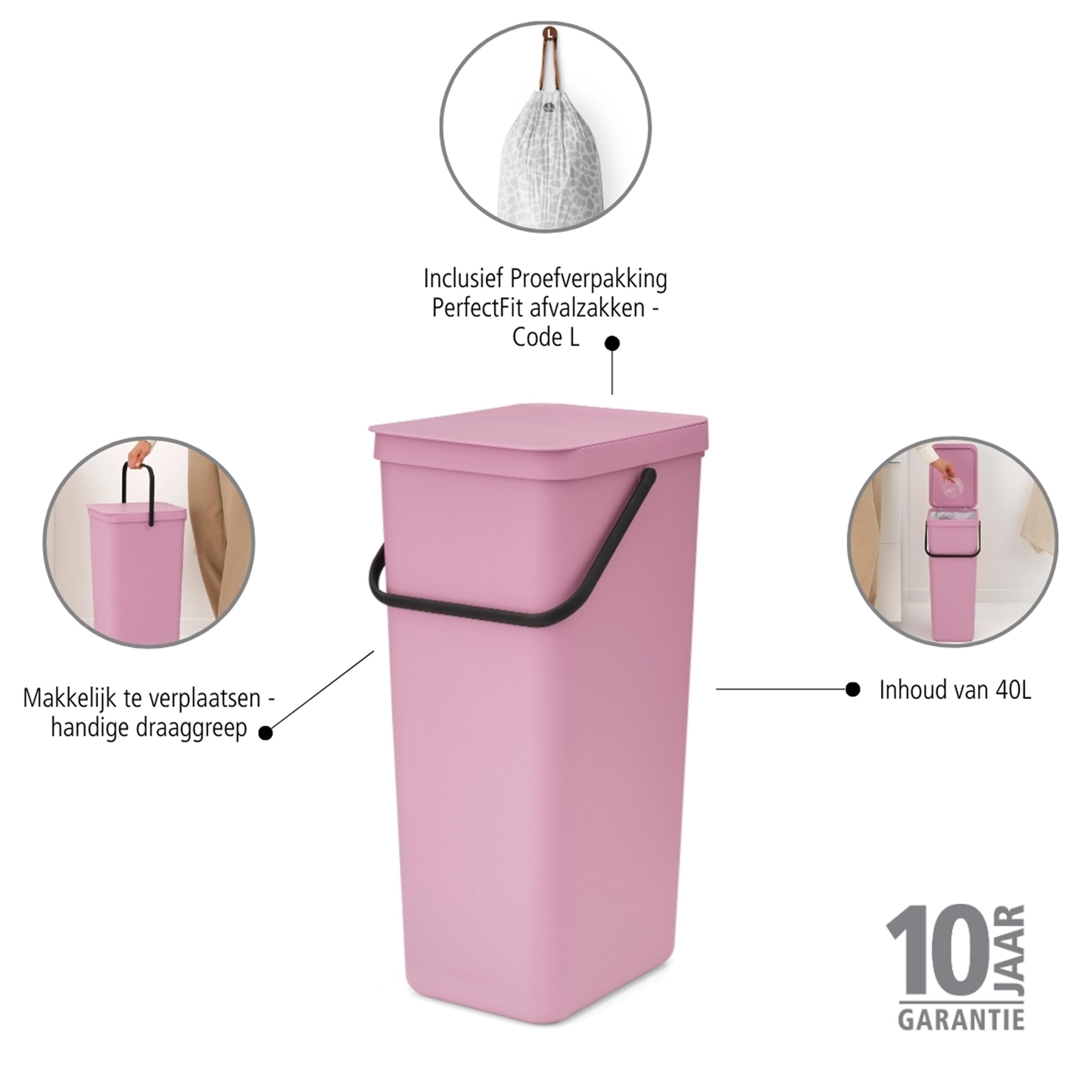 brabantia-sort-go-abfalleimer-40-l-lilac-pink-mit-deckel image 4