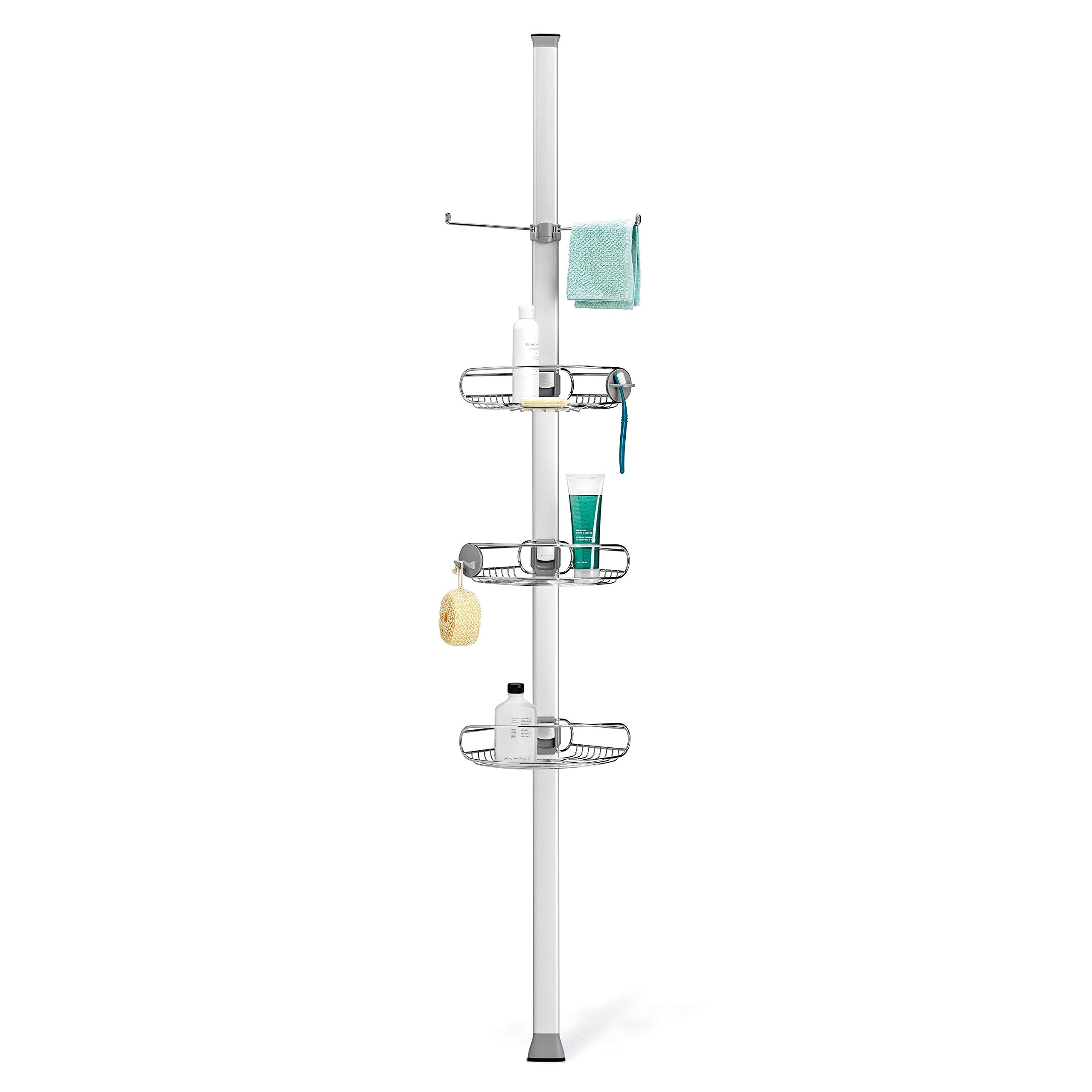 simplehuman-duschcaddy-teleskop-1-8-2-7-m-edelstahl-verstellbar image 1