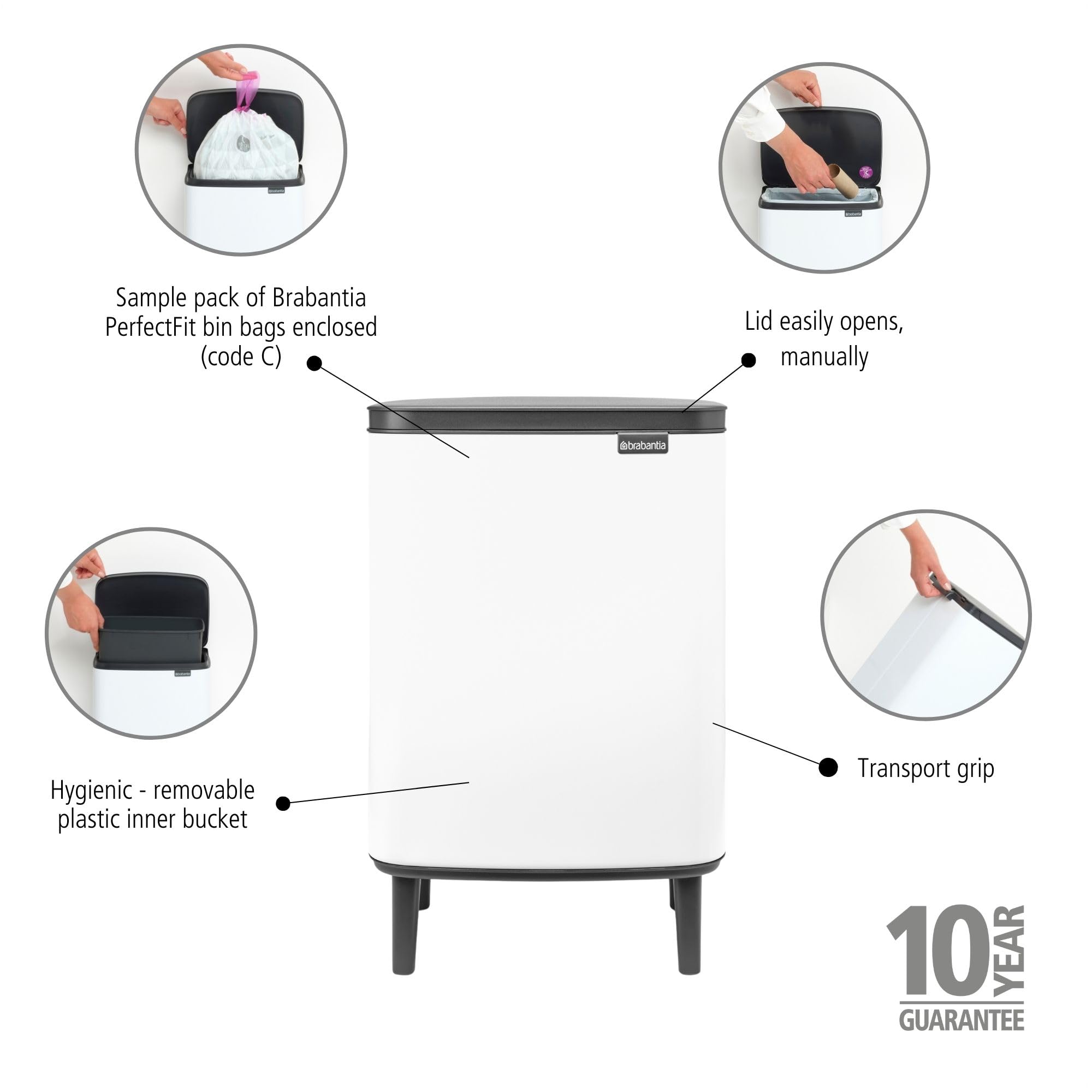 brabantia-m-lleimer-bo-hi-12l-abfalleimer-mattschwarz-soft-close-bad image 4