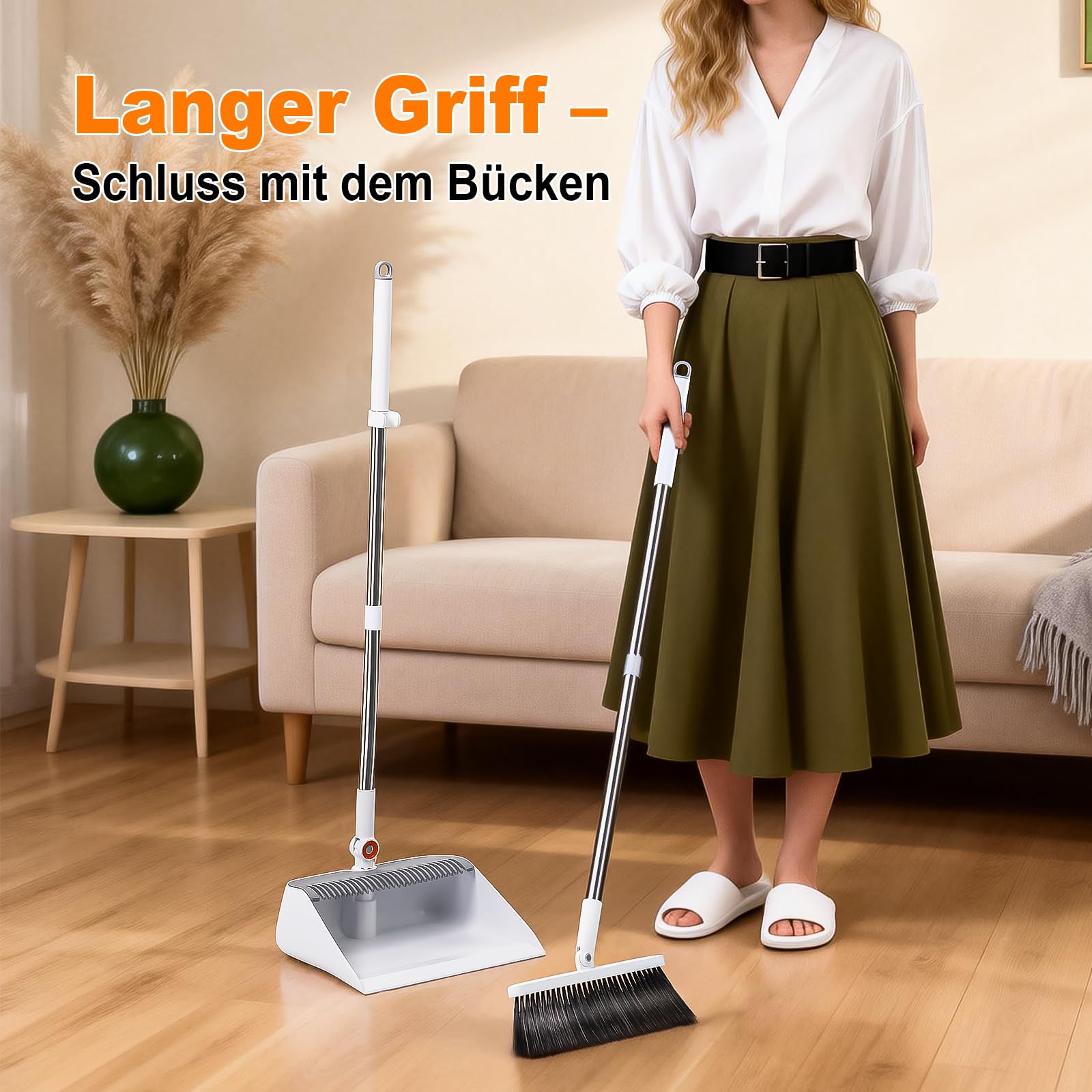 mopup-besen-mit-kehrschaufel-set-wei-99-cm-lang image 2