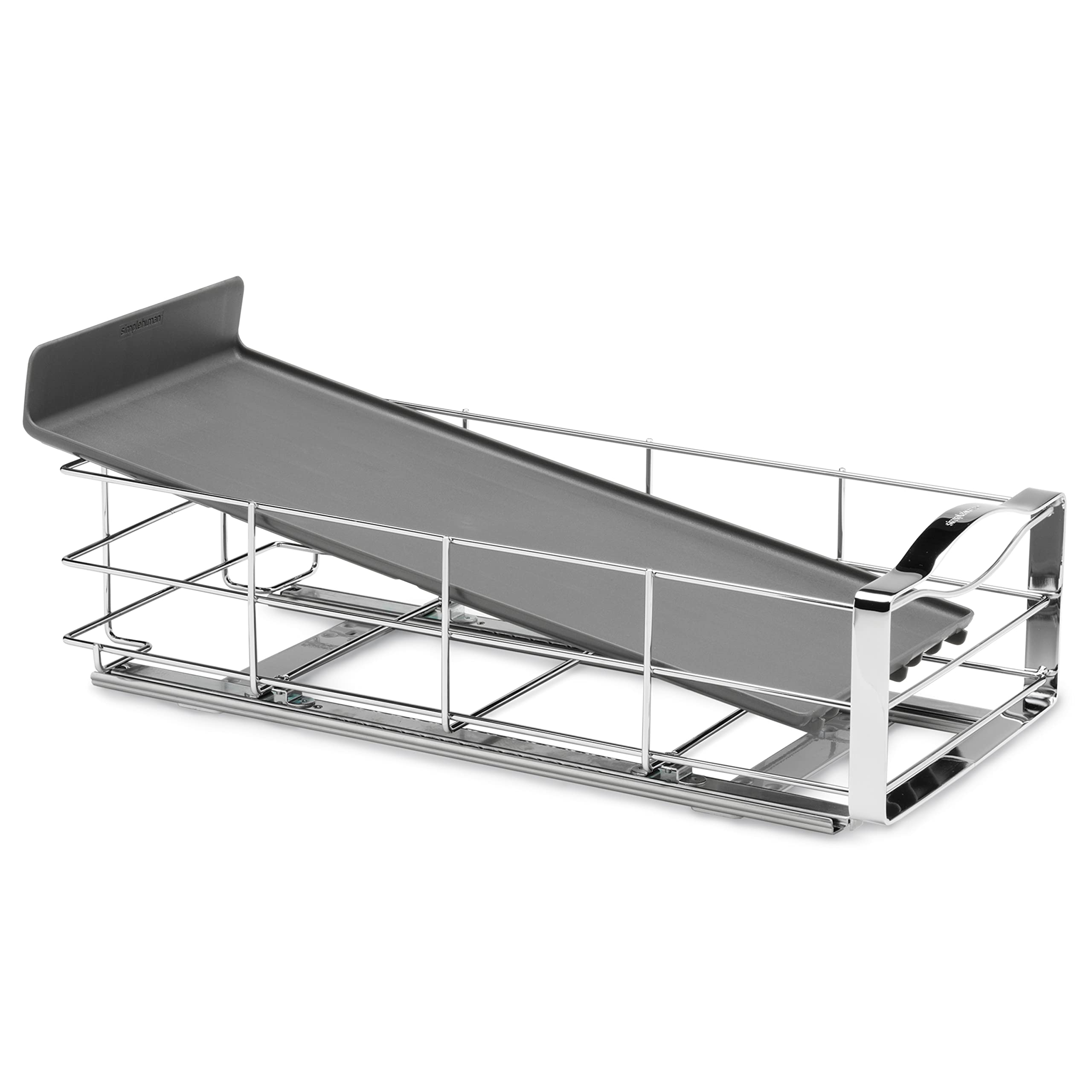 simplehuman-schrankorganisator-22-8cm-ausziehbar-grau image 3