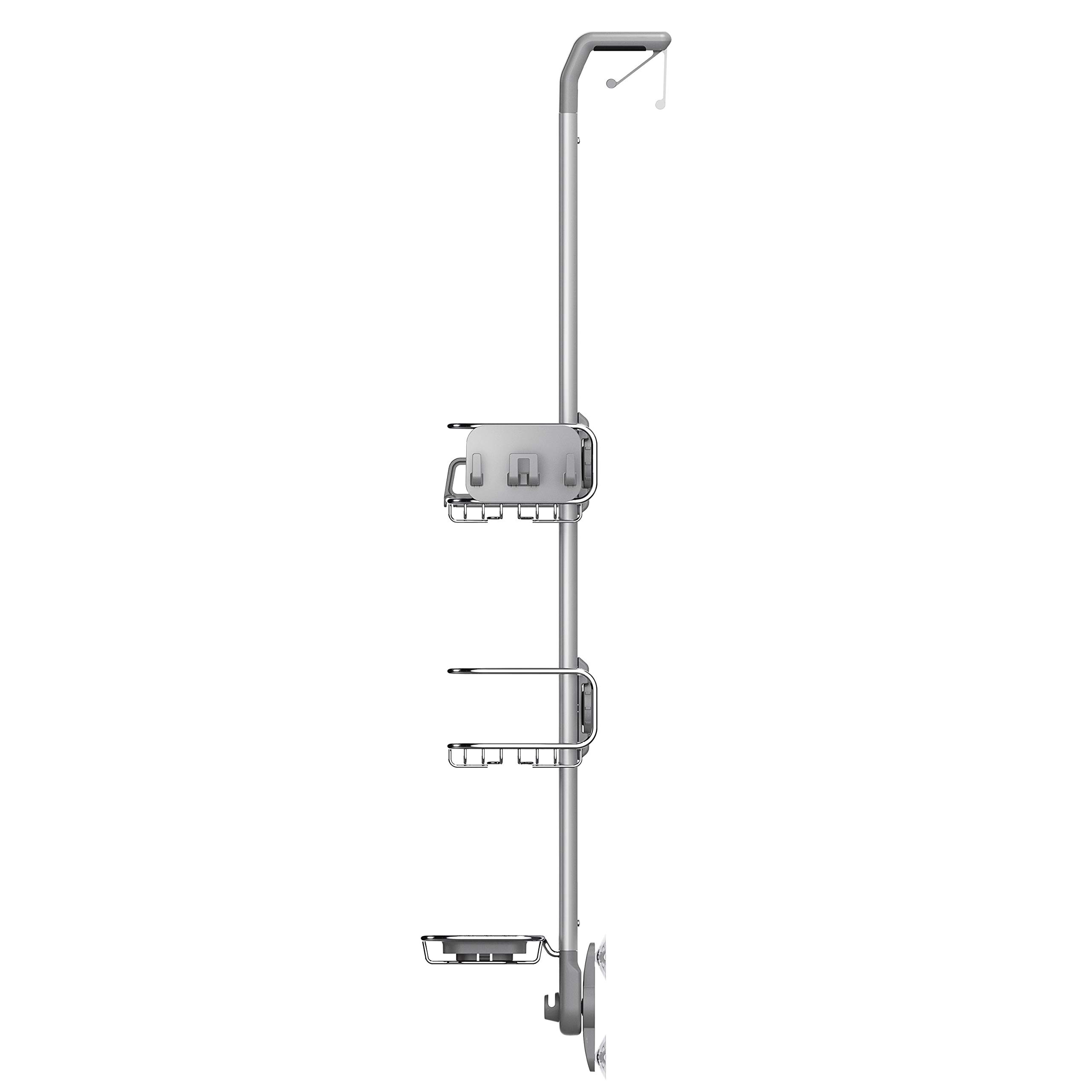 simplehuman-bt1101-duschcaddy-t-rhaken-edelstahl-silber image 2