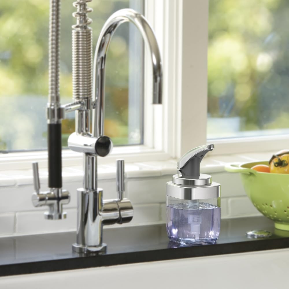 simplehuman-puls-spender-444-ml-geb-rstetes-nickel-seifenspender image 5