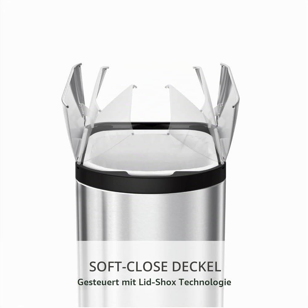 simplehuman-cw1899-treteimer-10-l-schmetterling-edelstahl image 5