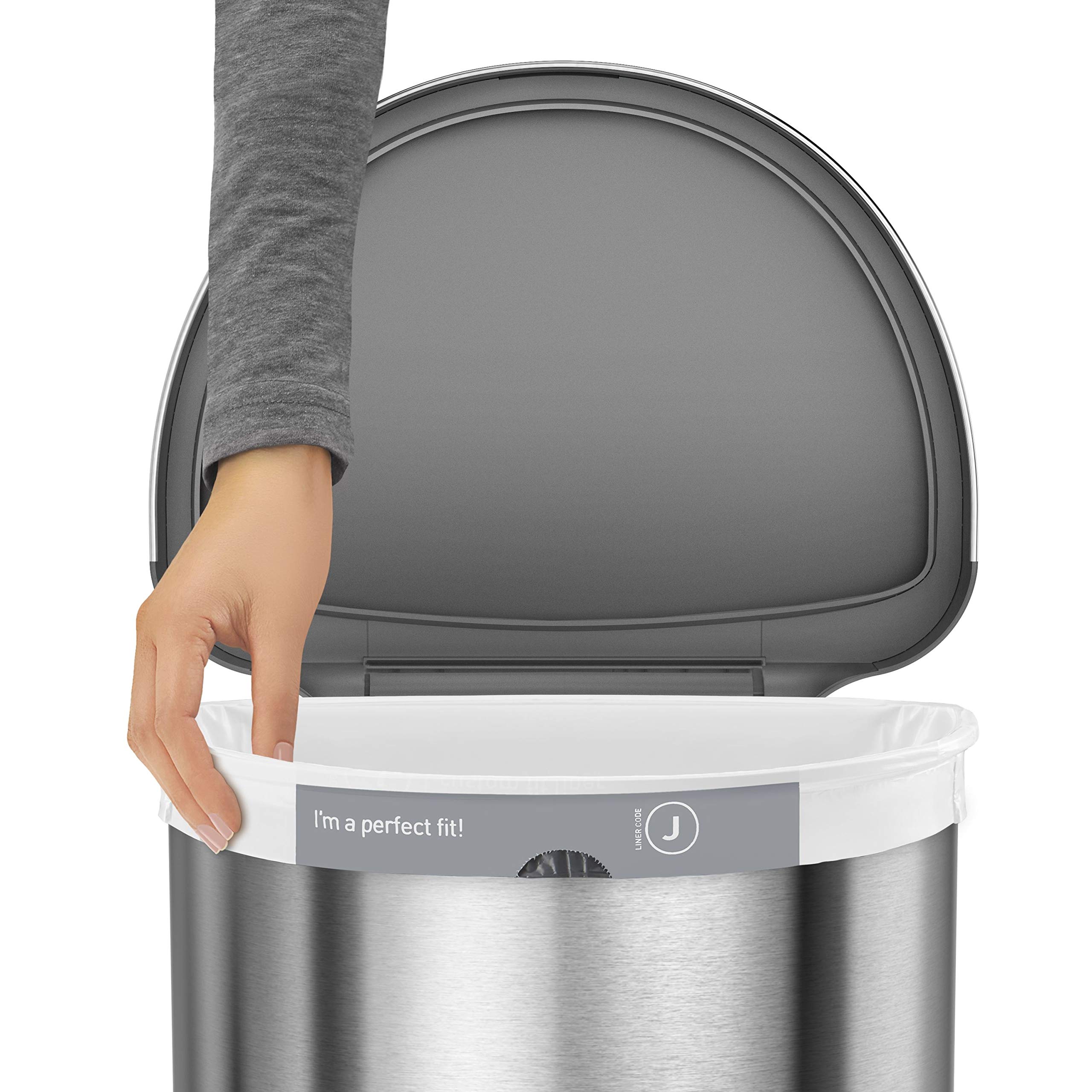 simplehuman-st2009-sensorabfalleimer-45-l-grau-edelstahl image 8