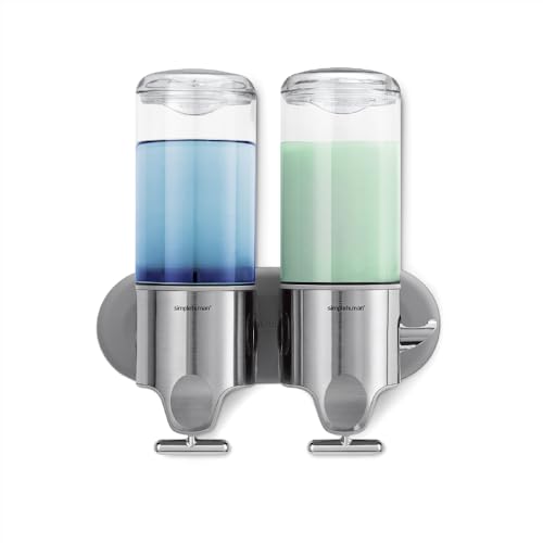 simplehuman-bt1028-wandspender-doppelt-2x444-ml-edelstahl image 8