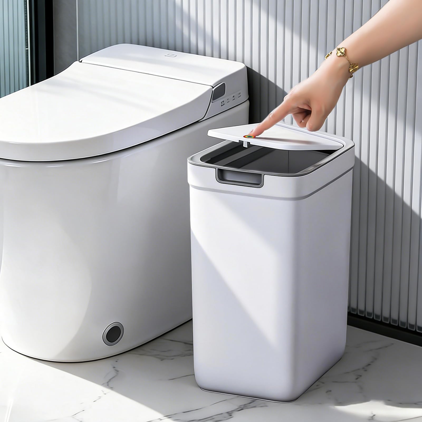 mopup-trash-cans-m-lleimer-medium-9-l-mit-deckel-schmal image 1