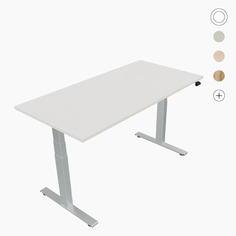 lento-cosinus-sitz-stehtisch-elektrisch-silberaluminium-160-200cm image 1