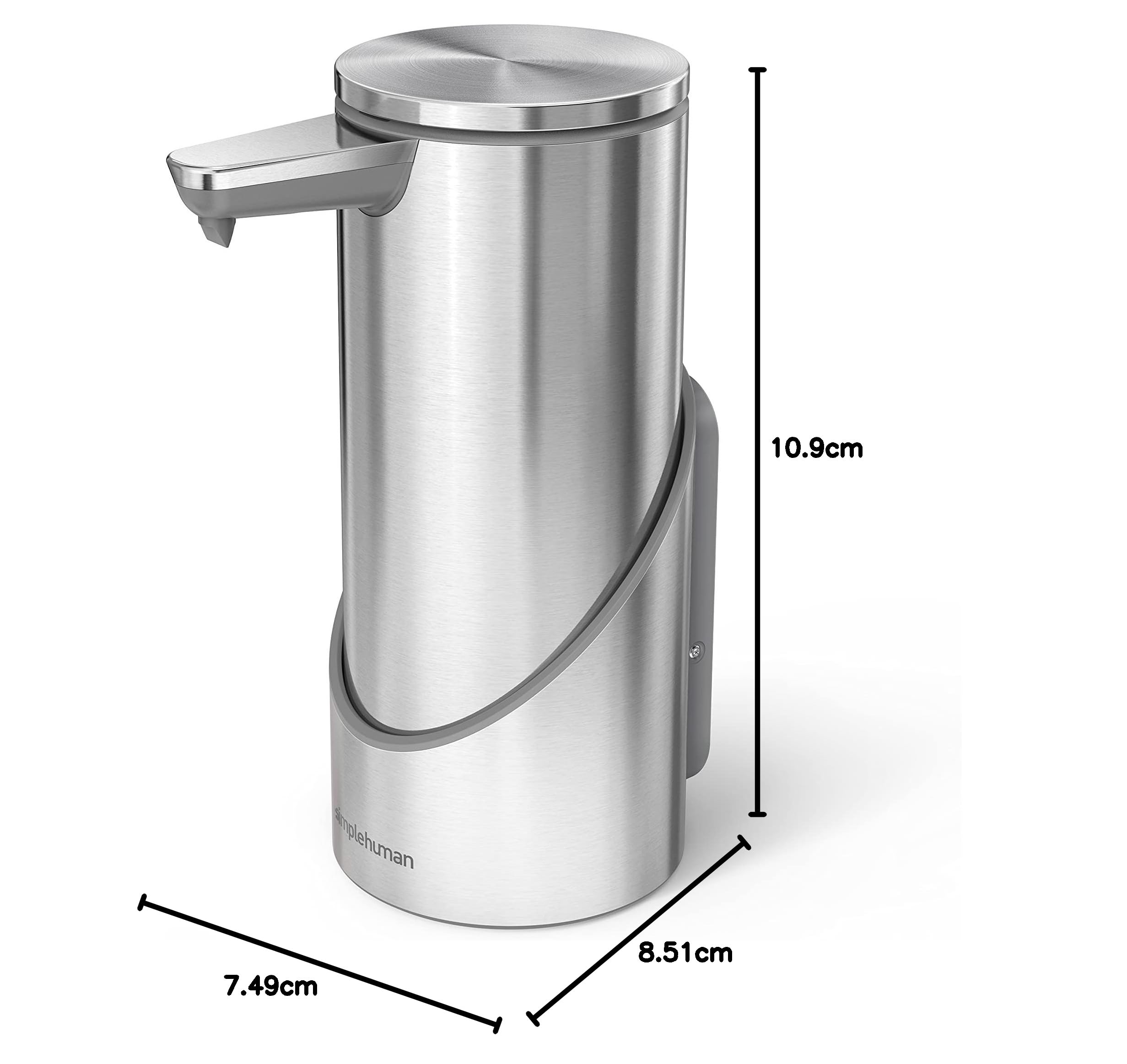 simplehuman-st1068-wandhalterung-edelstahl-f-r-266-ml-spender image 6