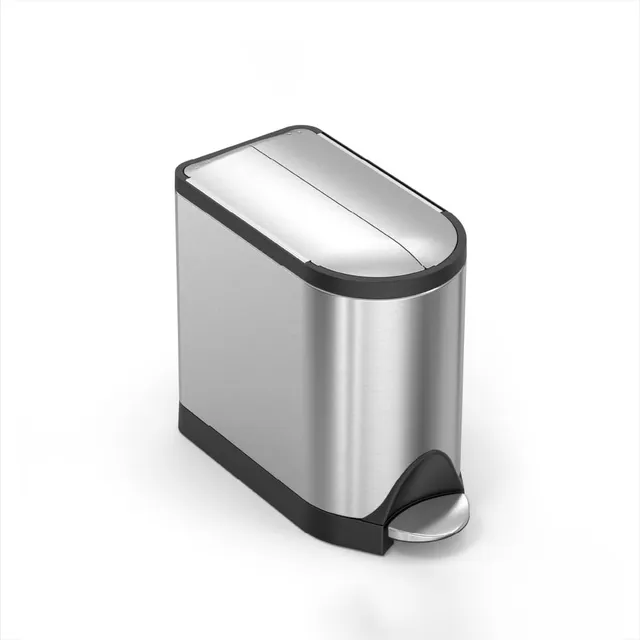 simplehuman-cw1899-treteimer-10-l-schmetterling-edelstahl image 1