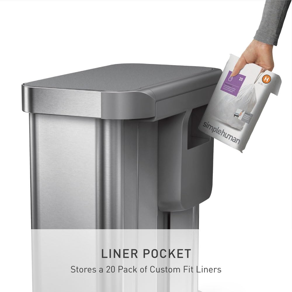 simplehuman-cw2209-treteimer-58l-edelstahl-doppelfach image 4