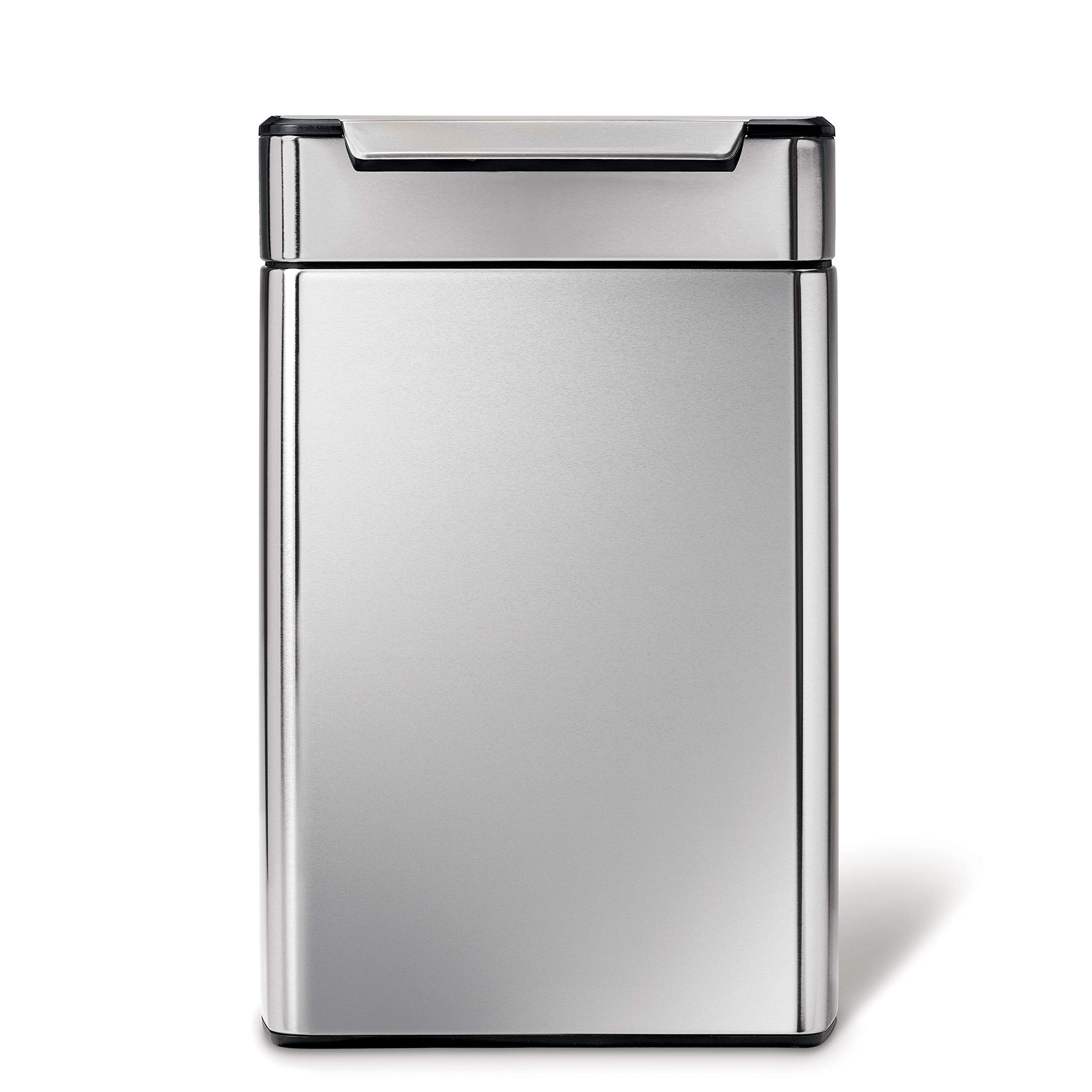 simplehuman-cw2018-recycler-48l-edelstahl-touch-bar image 1