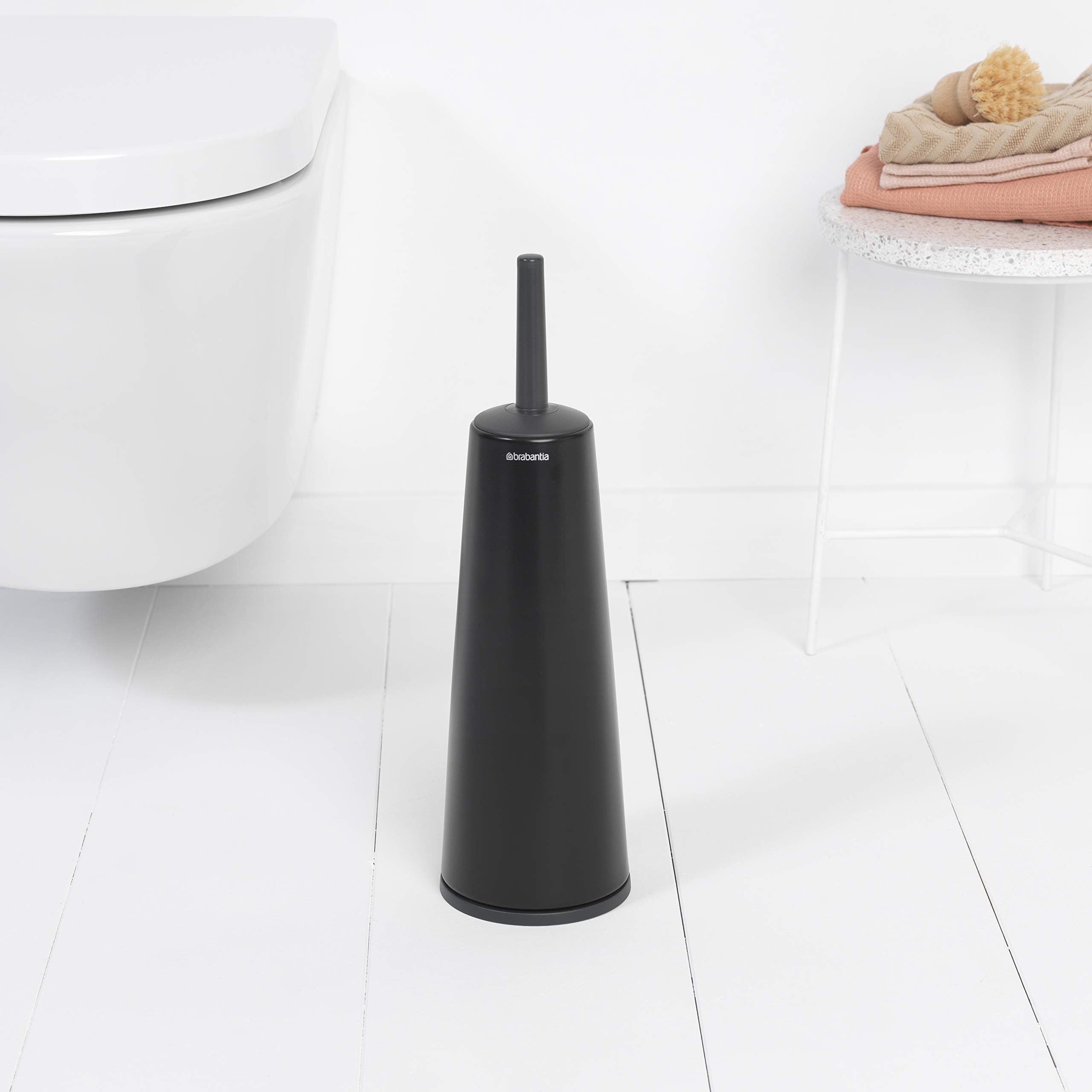 brabantia-wc-garnitur-mit-b-rste-matt-schwarz-kunststoff-halter image 5