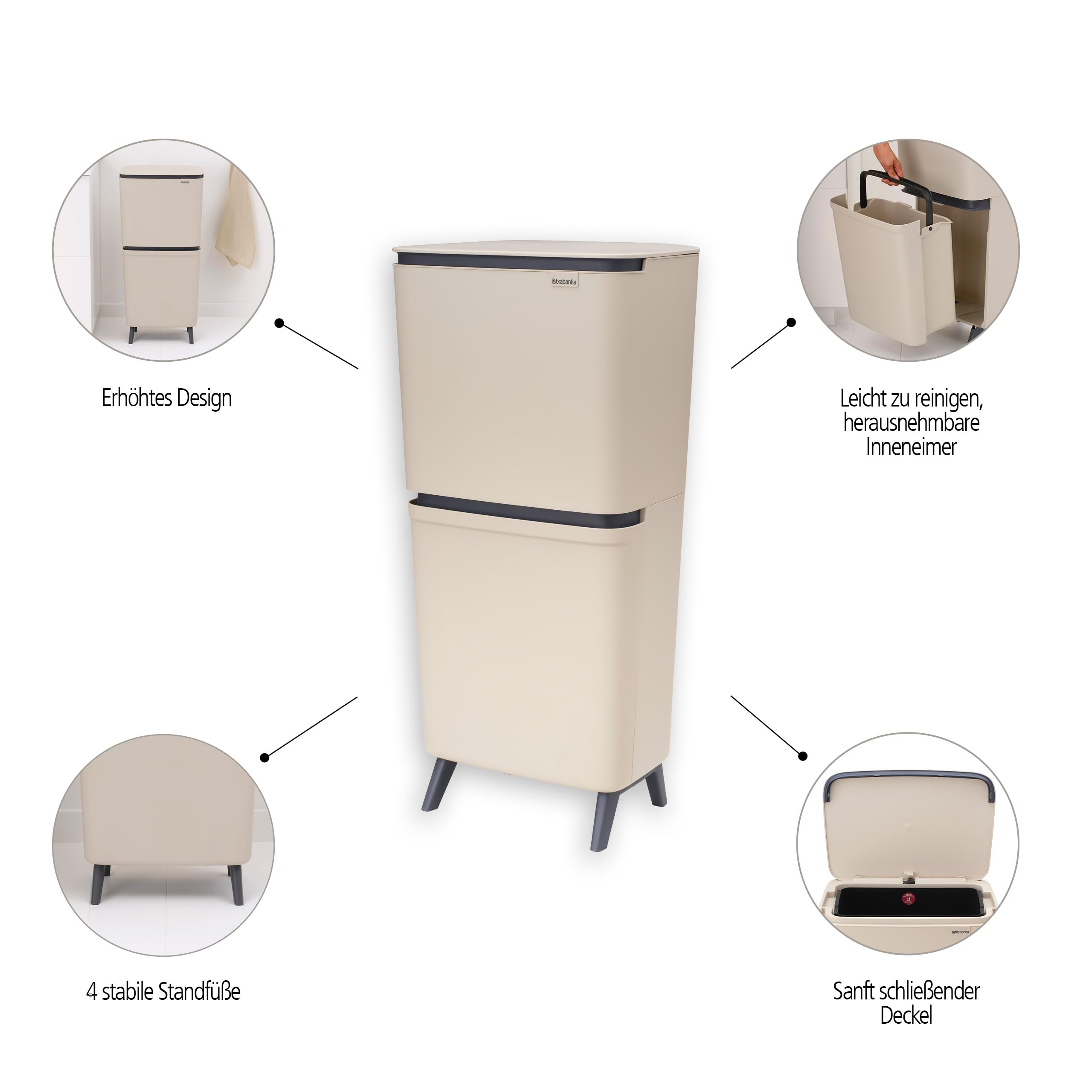 brabantia-sortup-m-lleimer-soft-beige-20-25l-45l-trenner image 2