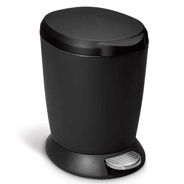 simplehuman-cw1319-treteimer-6-l-schwarz-kunststoff image 1