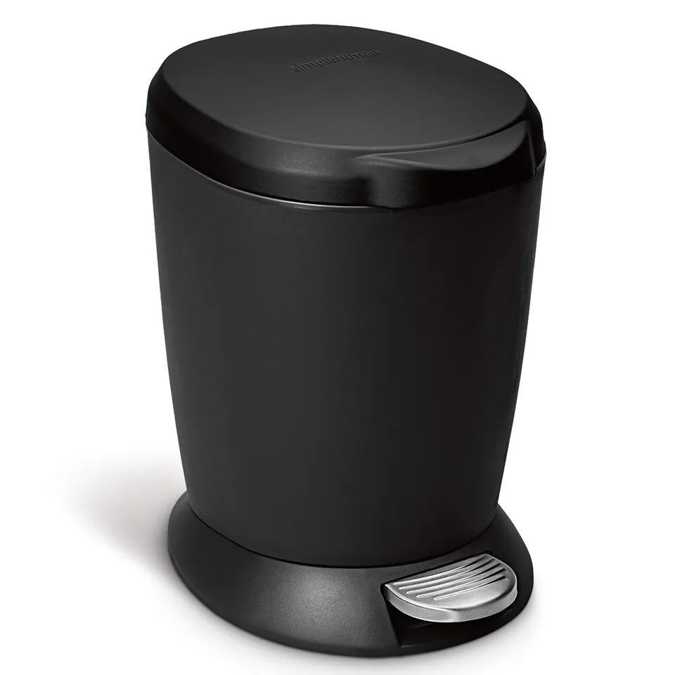 simplehuman-cw1319-treteimer-6-l-schwarz-kunststoff image 1