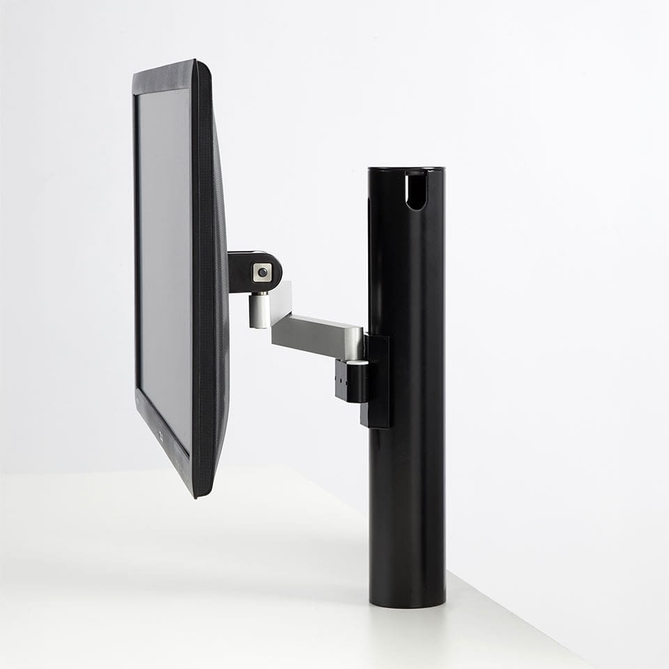 lento-future-flex-monitorhalter-1-2-monitore-schwarz image 2