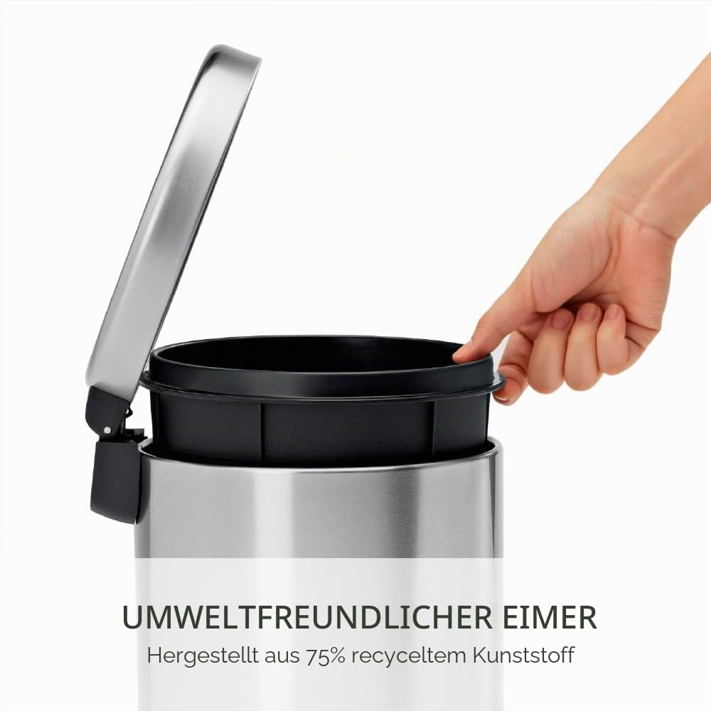 simplehuman-treteimer-cw1852cb-4-5l-edelstahl-rund image 5