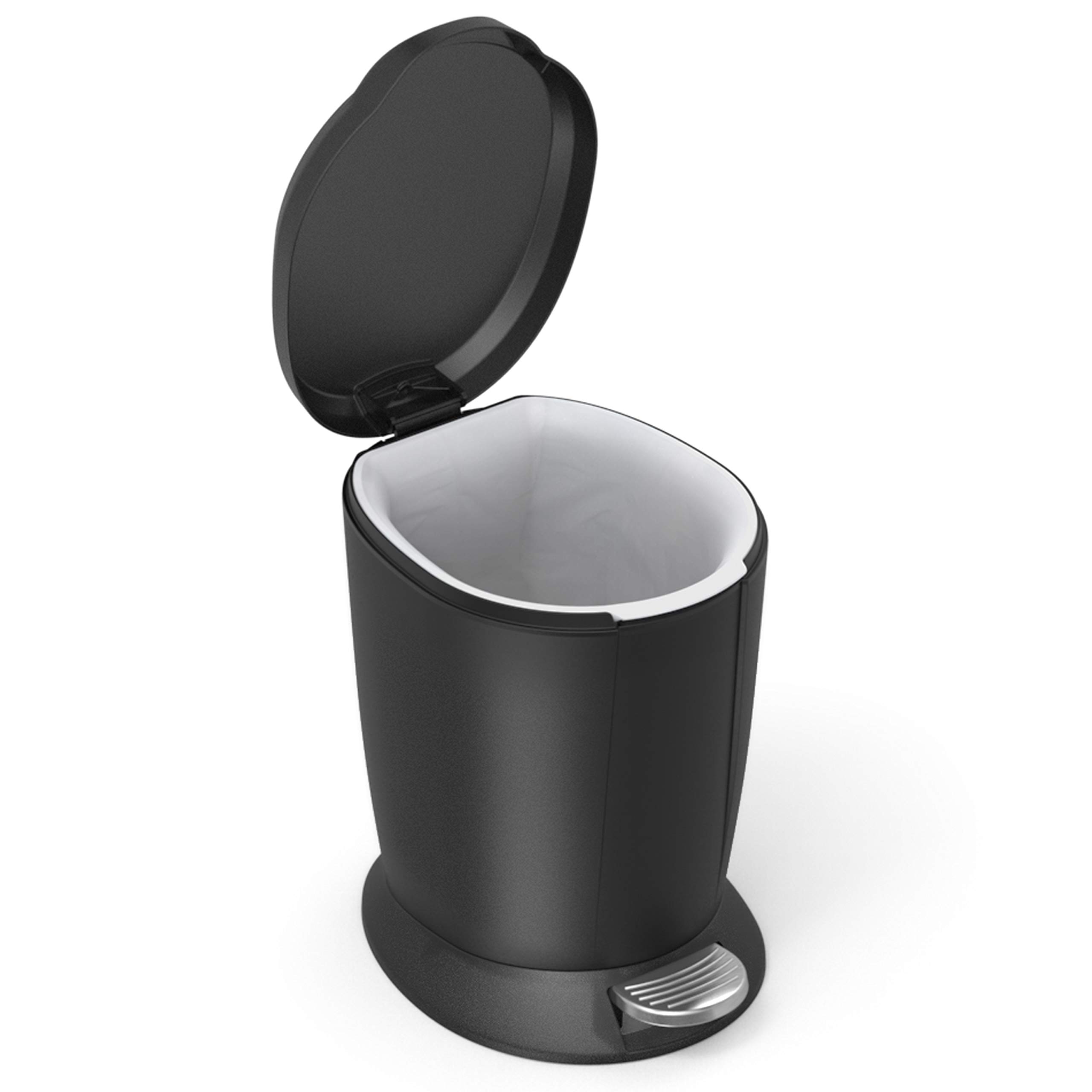 simplehuman-cw1319-treteimer-6-l-schwarz-kunststoff image 3