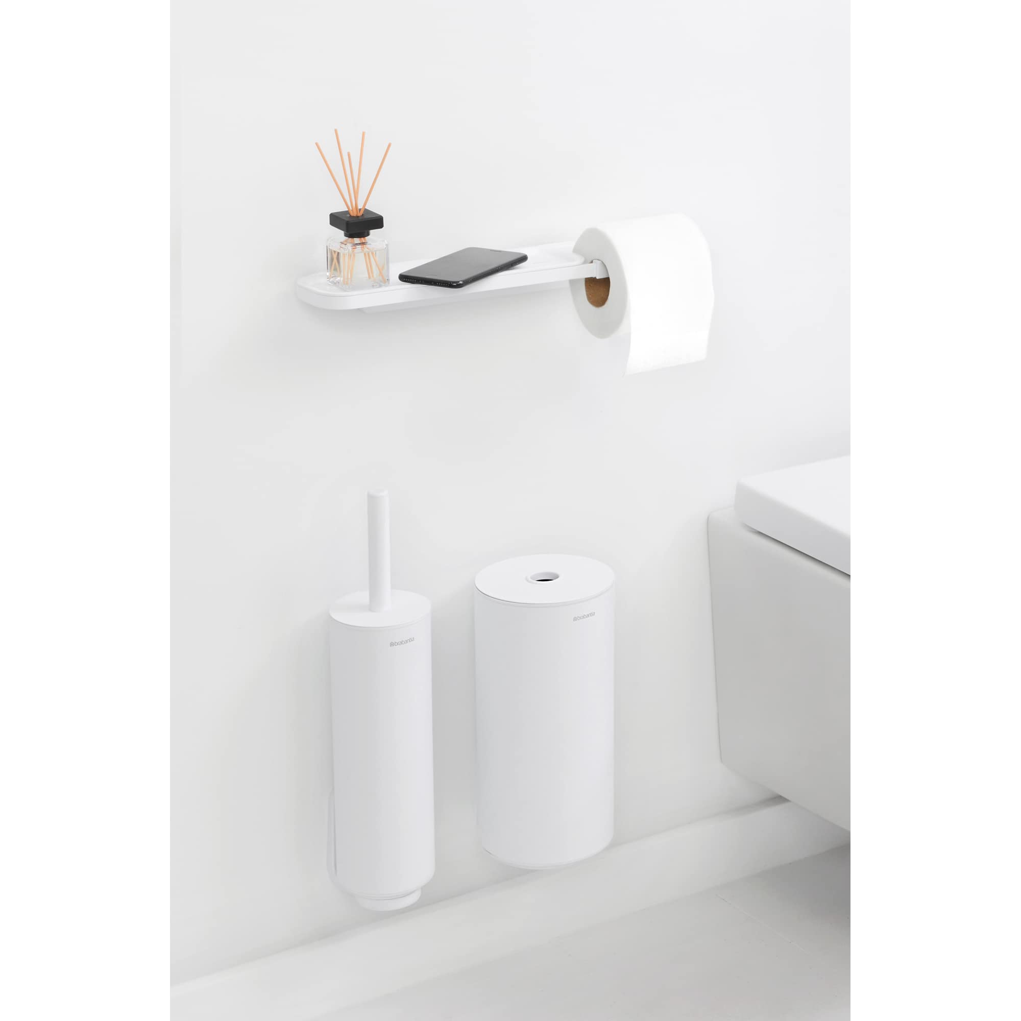 brabantia-mindset-toilettenpapierhalter-wei-mit-ablage-wand image 6