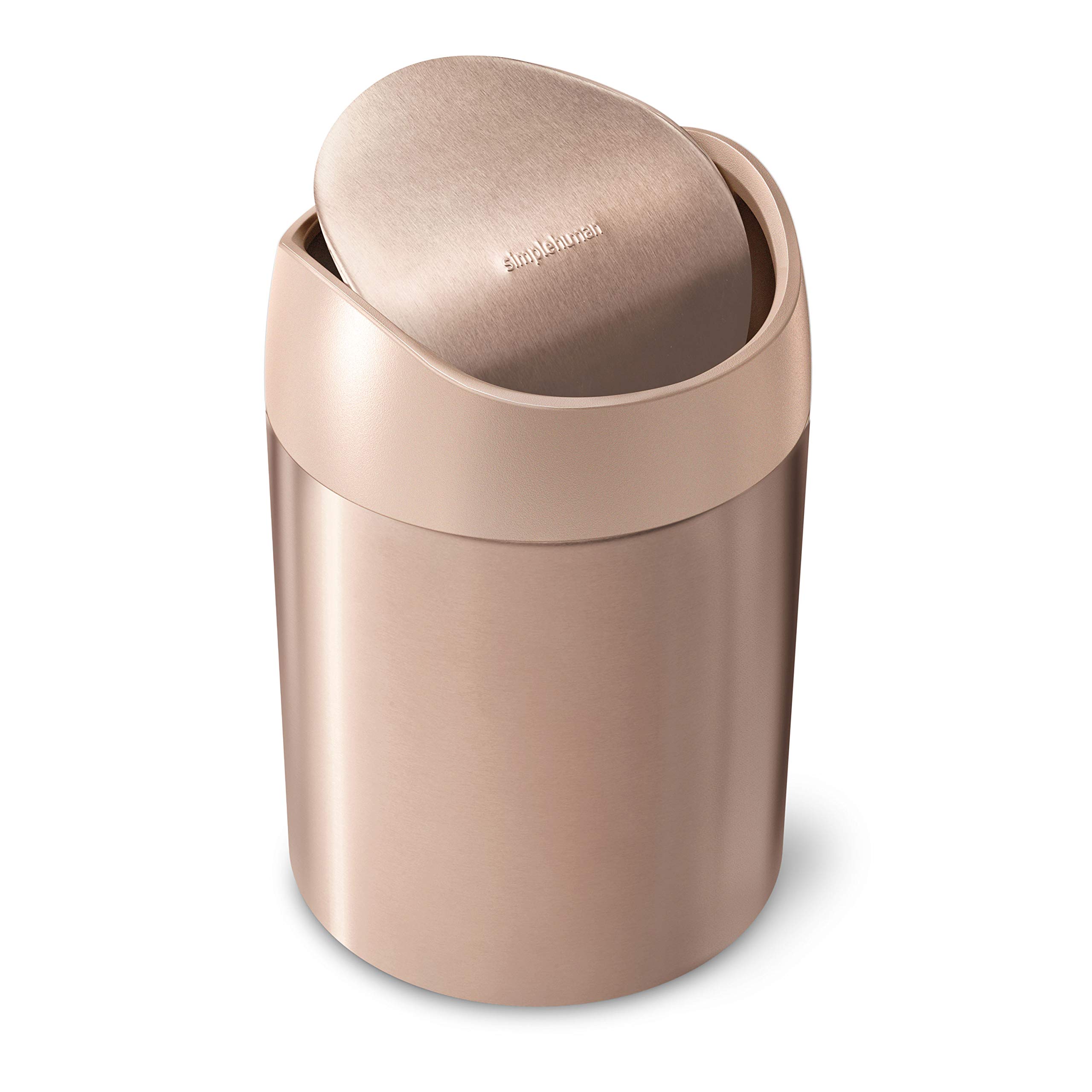 simplehuman-mini-abfalleimer-1-5l-wei-schwingdeckel image 4