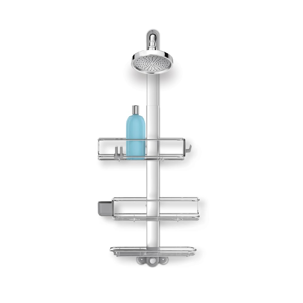 simplehuman-bt1101-duschcaddy-t-rhaken-edelstahl-silber image 7