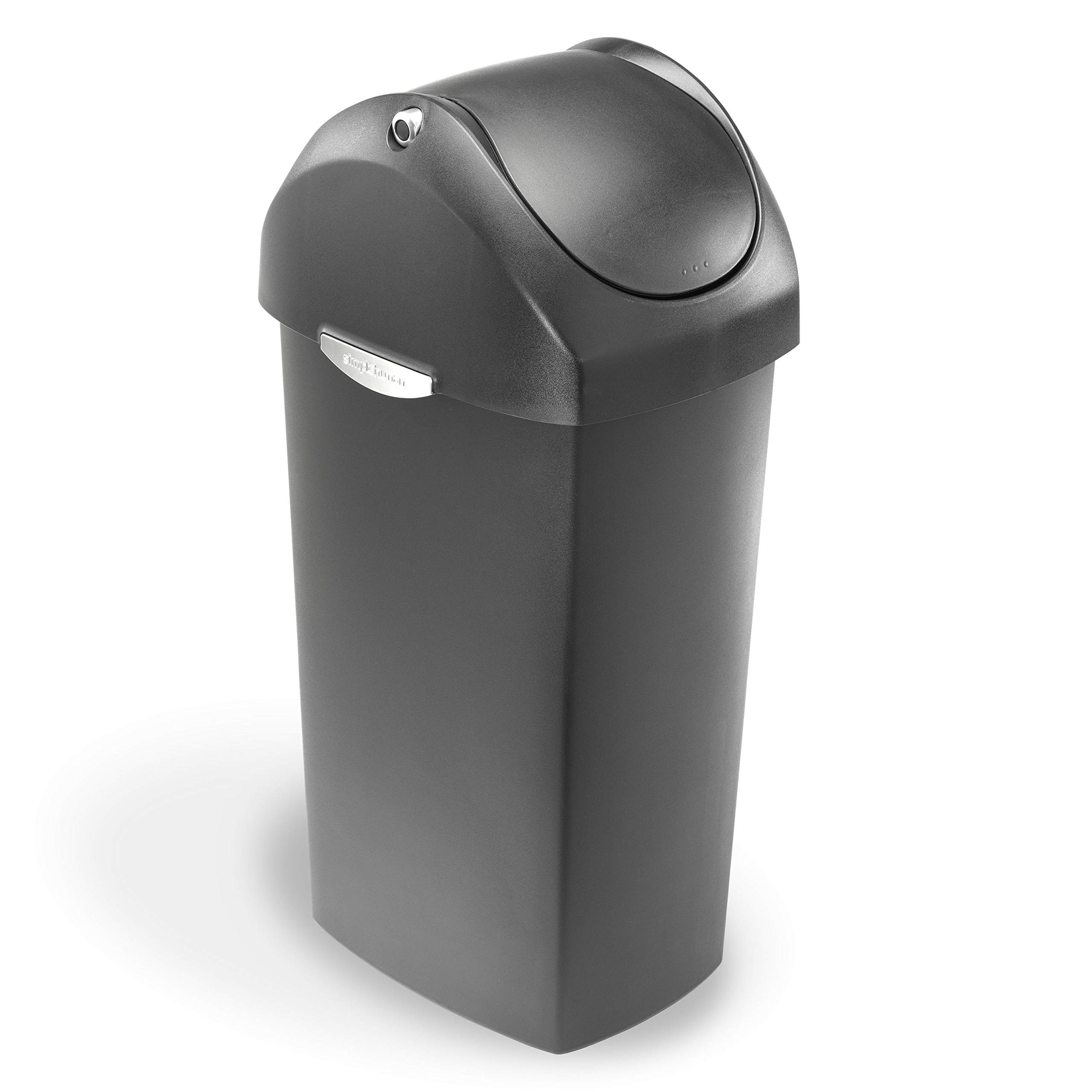 simplehuman-treteimer-40l-schwingdeckel-schwarz-m-llbeutel-m image 6