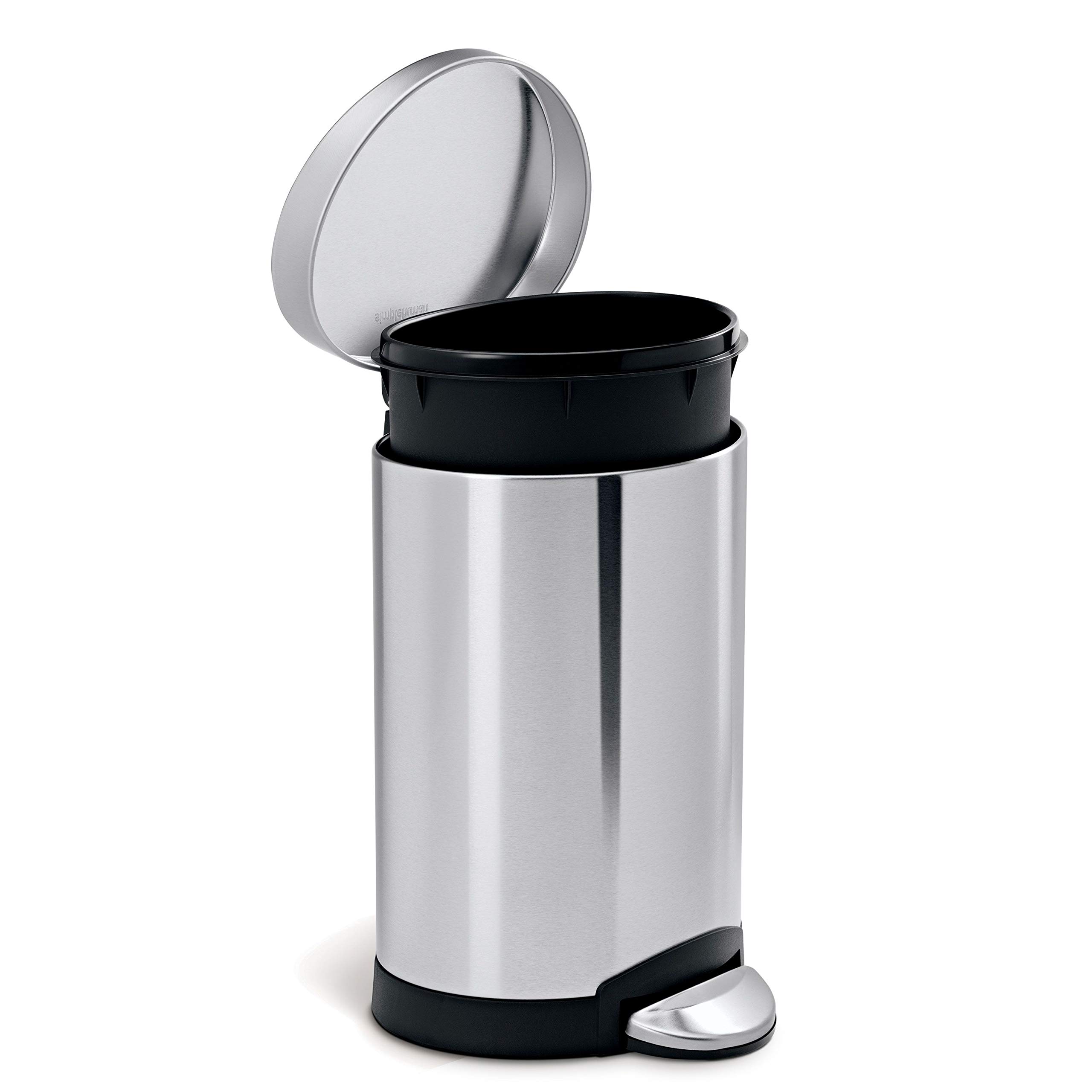 simplehuman-cw1834cb-treteimer-6-l-halbrund-geb-rsteter-stahl image 3