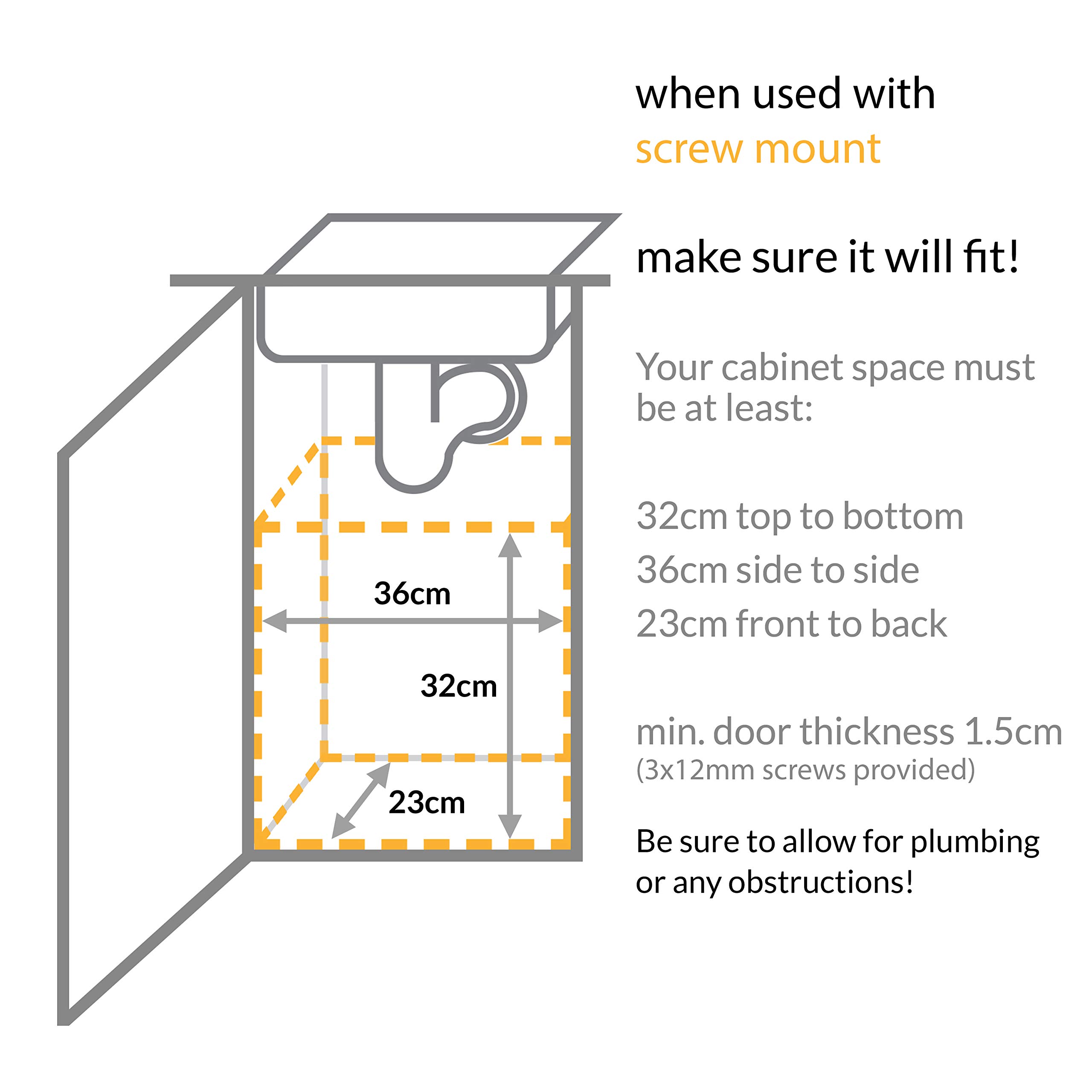 simplehuman-cw1643-schrank-abfalleimer-10-l-mit-deckel-wei image 7