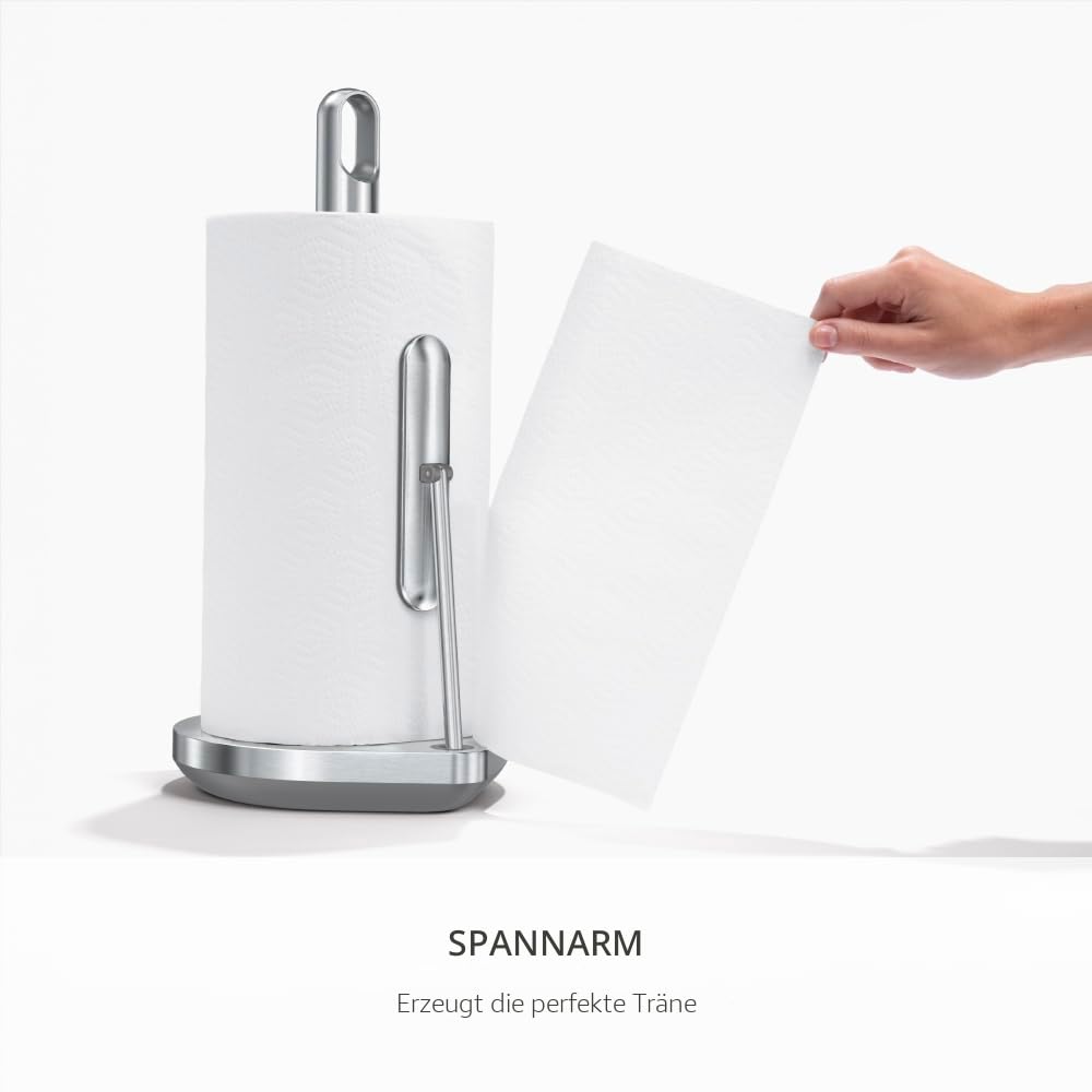 simplehuman-k-chenrollenhalter-mit-spray-edelstahl-geb-rstet-170-ml image 3