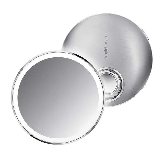 simplehuman-st3039-sensorspiegel-10cm-3x-edelstahl-mit-licht image 1