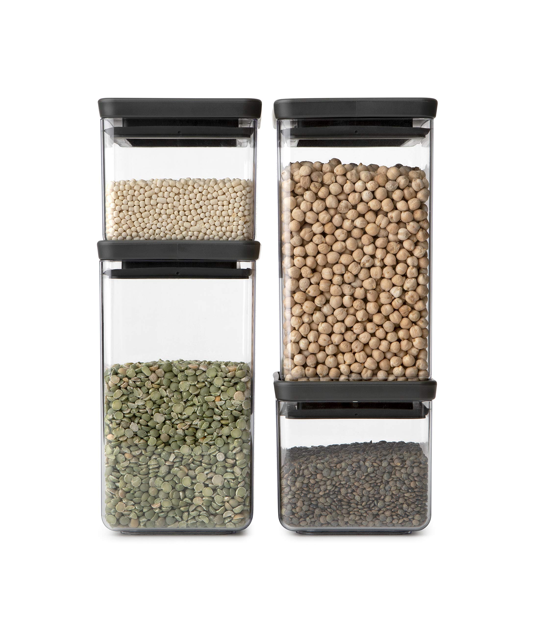 brabantia-tasty-vorratsdose-eckig-4er-set-dunkelgrau-0-7-1-6l image 2
