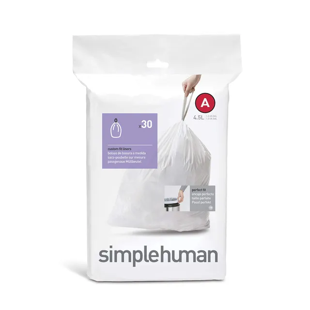 simplehuman-code-a-m-llbeutel-4-5-l-wei-30-st-ck image 1