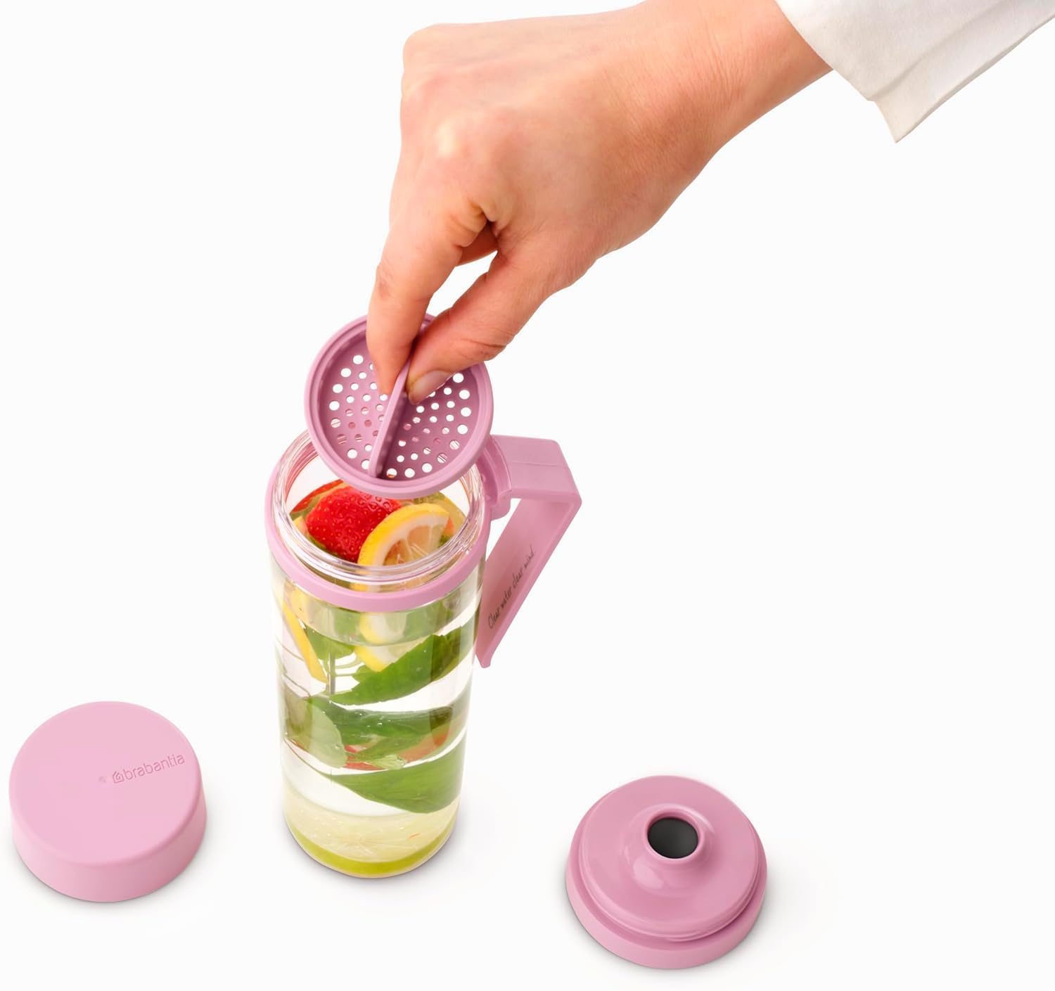 brabantia-make-take-trinkflasche-0-5-l-rosa-mit-fruchtsieb image 5