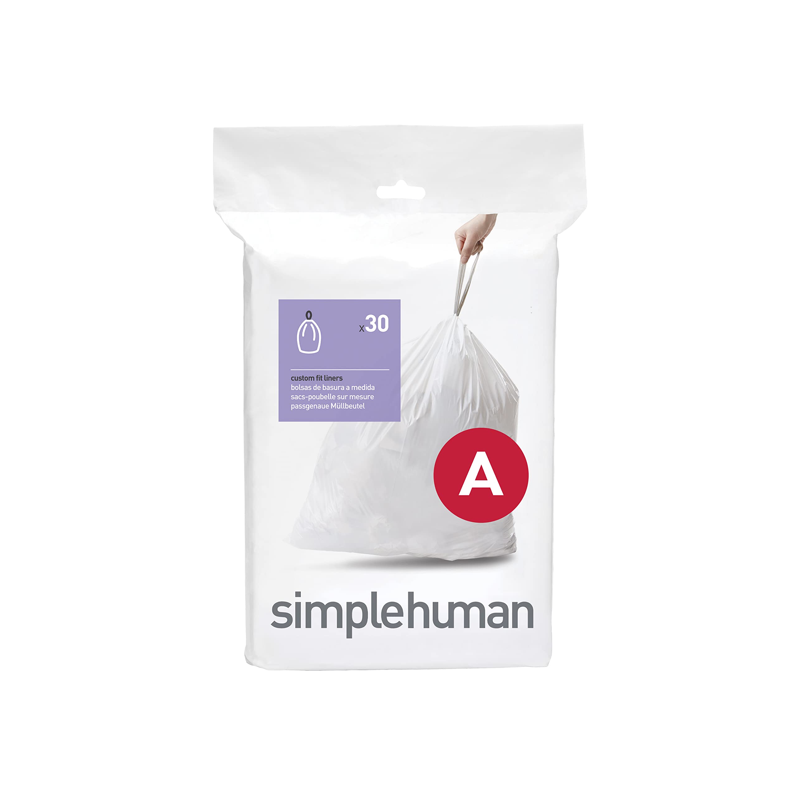 simplehuman-code-r-m-llbeutel-10-l-wei-100-st-ck-kordelzug image 7