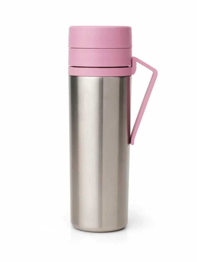 brabantia-make-take-isolierflasche-0-5-l-rosa-thermo image 1
