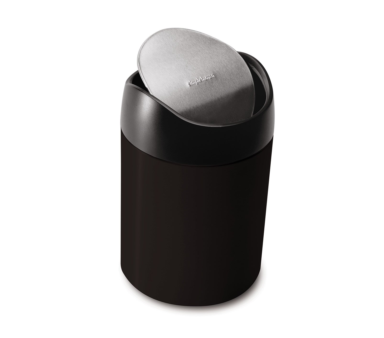 simplehuman-mini-abfalleimer-1-5l-wei-schwingdeckel image 5
