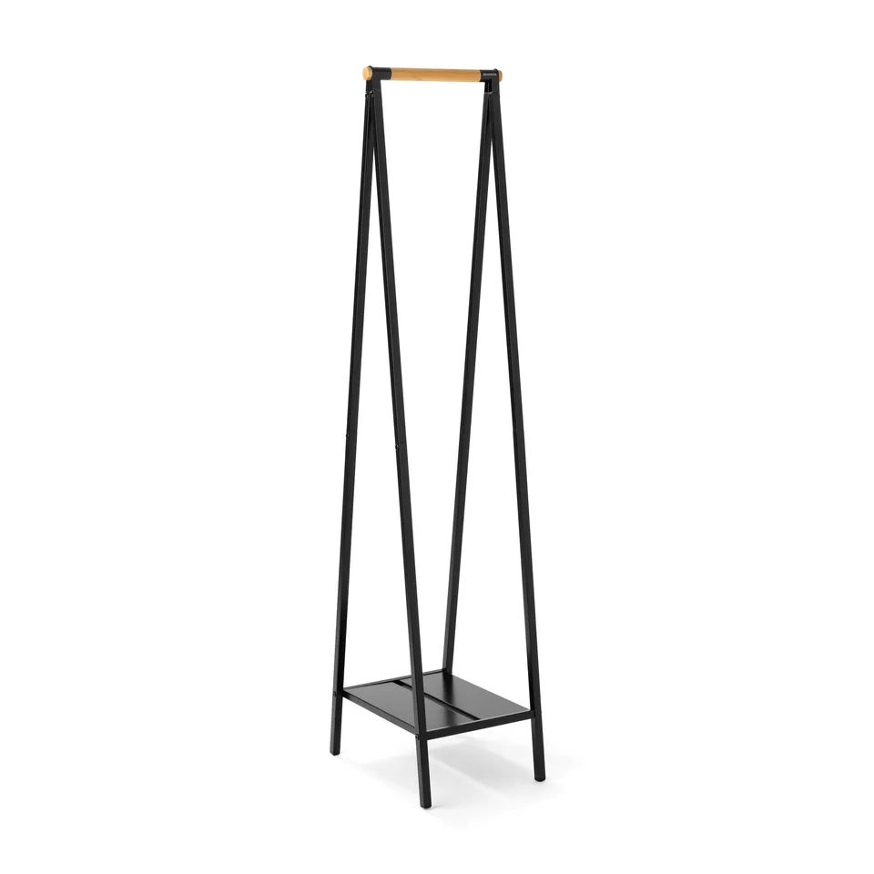 brabantia-linn-kleiderst-nder-compact-schwarz-bambus-stange image 1