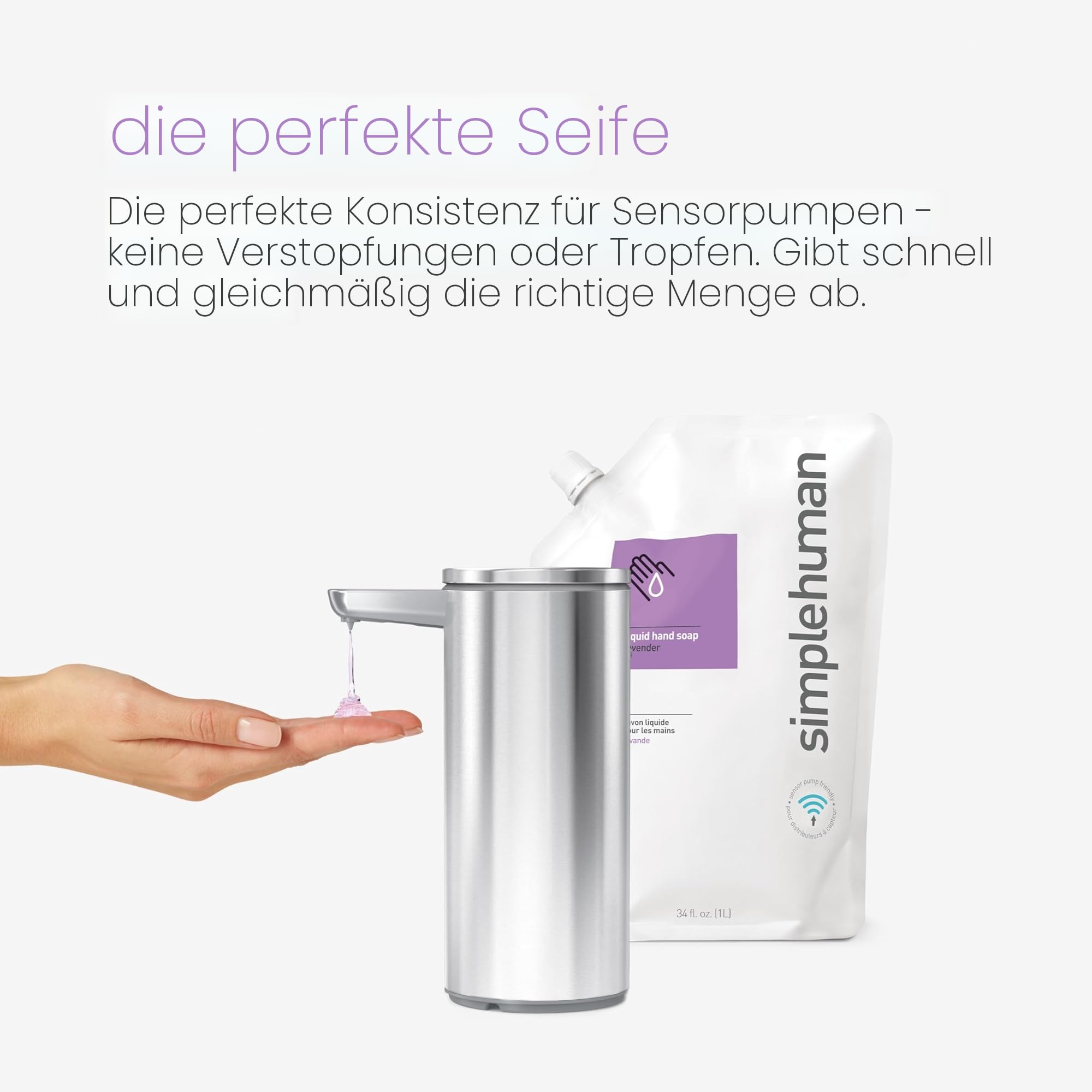 simplehuman-handseife-mandarine-1-l-fl-ssigseife-sulfatfrei image 4