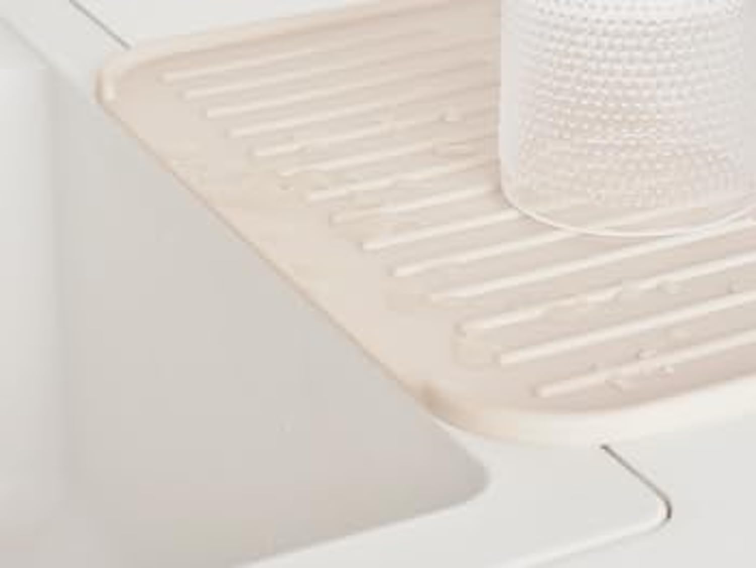 brabantia-sinkside-abtropfmatte-silikon-soft-beige image 2