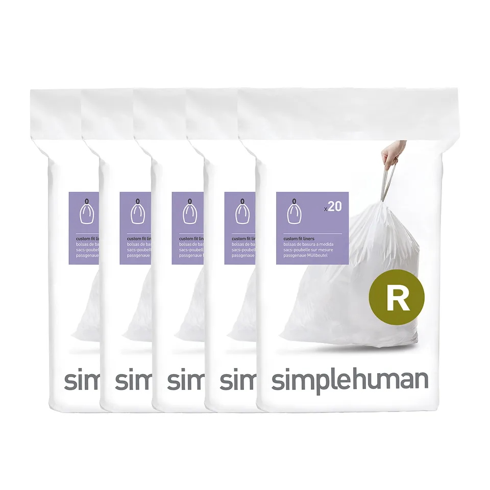 simplehuman-code-r-m-llbeutel-10-l-wei-100-st-ck-kordelzug image 1