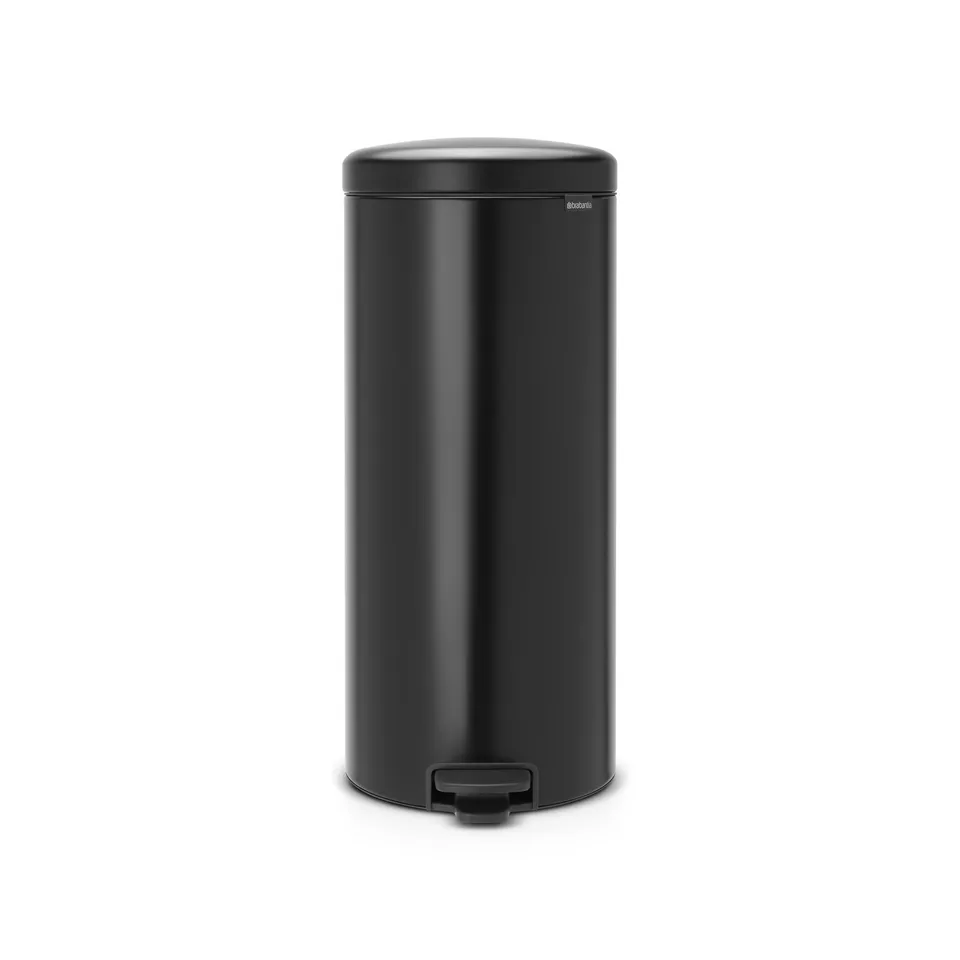 brabantia-treteimer-30l-matt-black-stahl-mit-inneneimer image 1