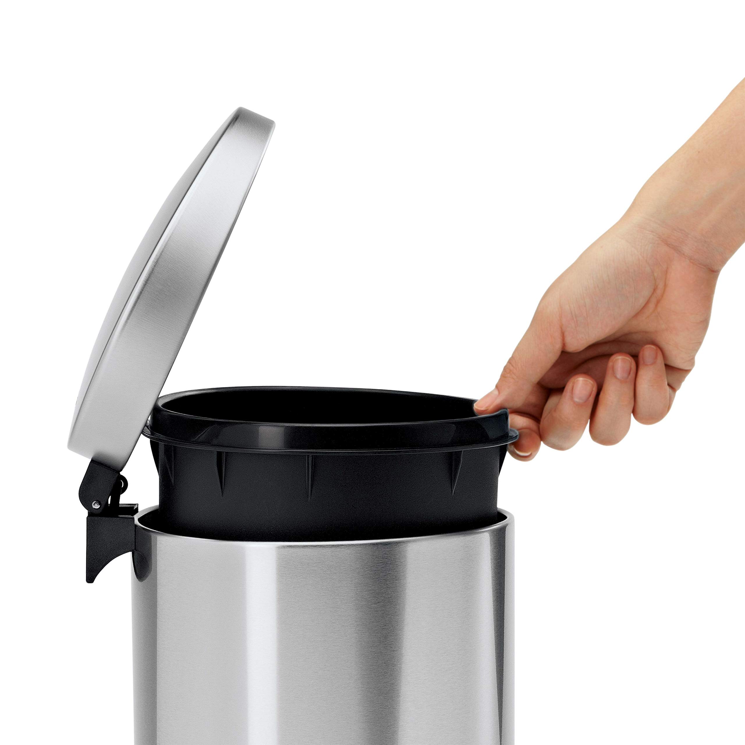 simplehuman-cw1834cb-treteimer-6-l-halbrund-geb-rsteter-stahl image 4