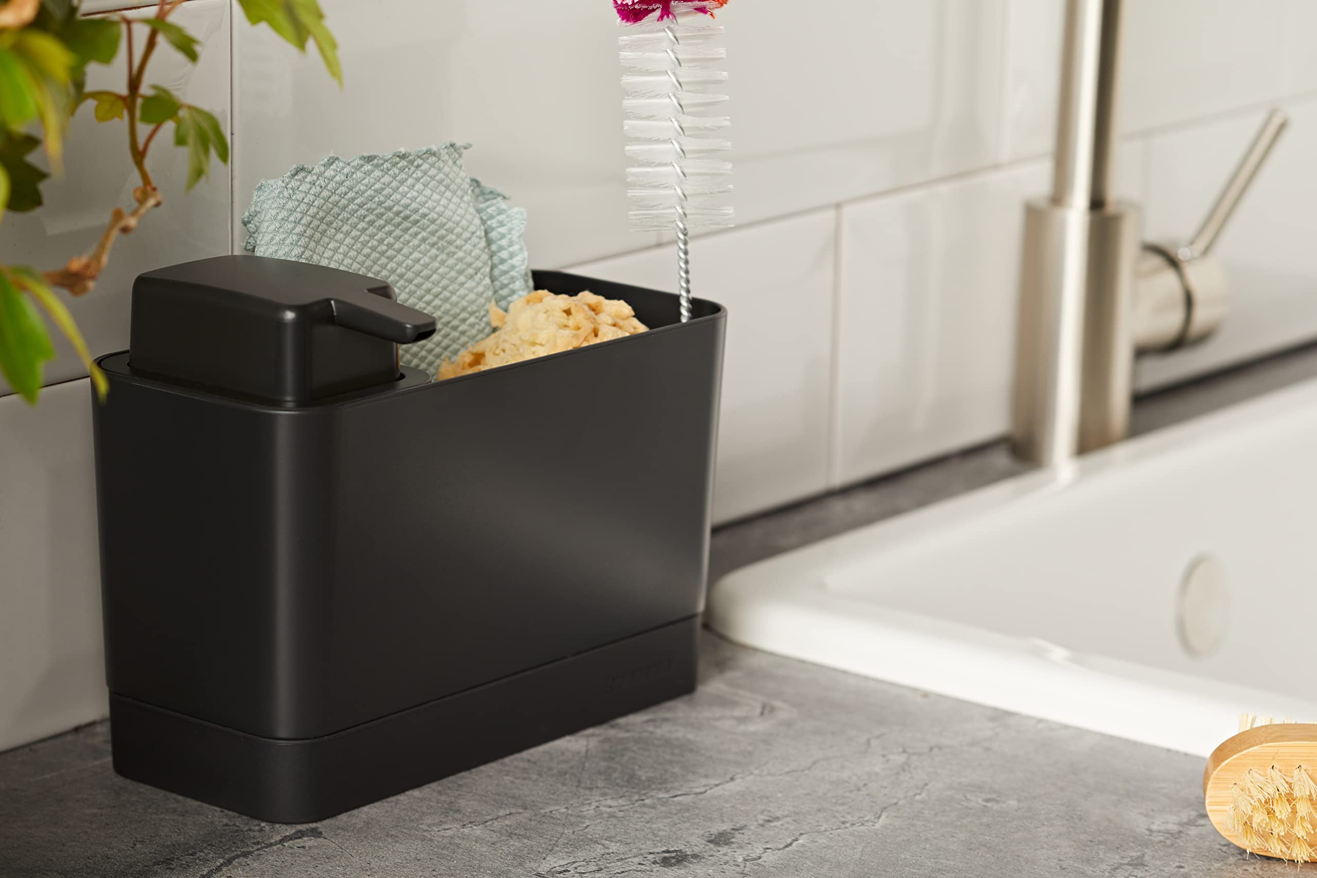 brabantia-sp-lorganizer-dunkelgrau-mit-seifenspender-250-ml image 6