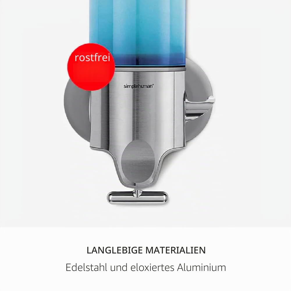 simplehuman-bt1028-wandspender-doppelt-2x444-ml-edelstahl image 5