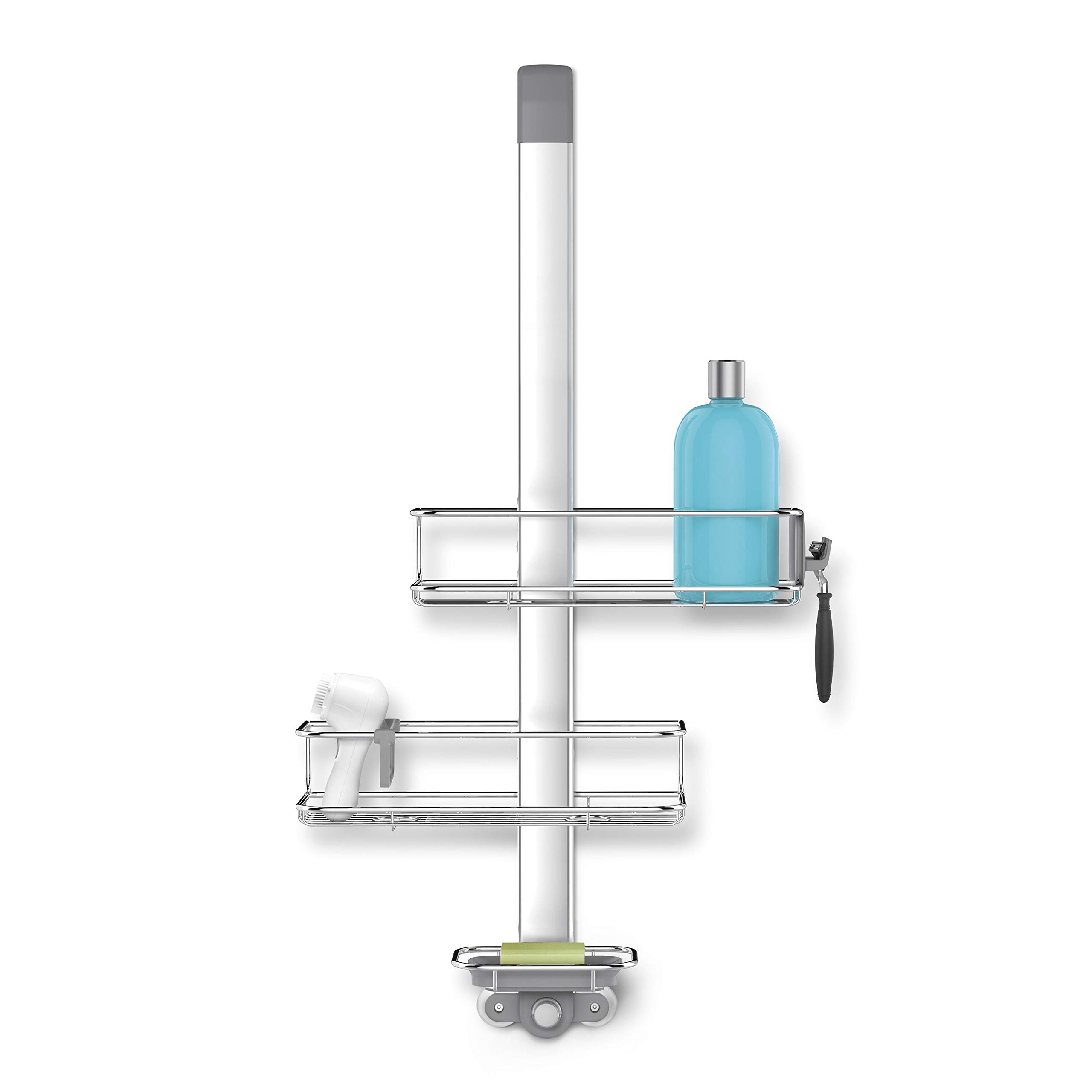 simplehuman-bt1101-duschcaddy-t-rhaken-edelstahl-silber image 3