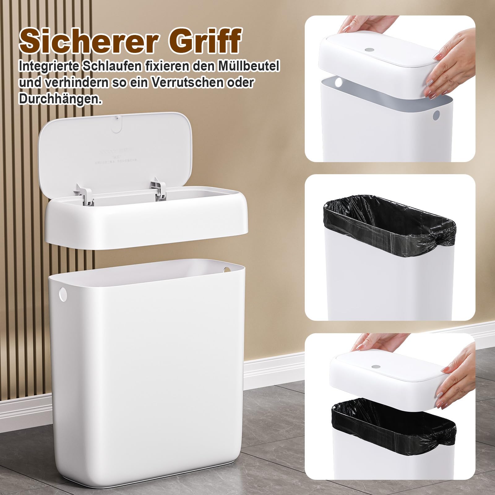 mopup-trash-cans-papierkorb-8-5l-wei-kunststoff-mit-druck-deckel image 6