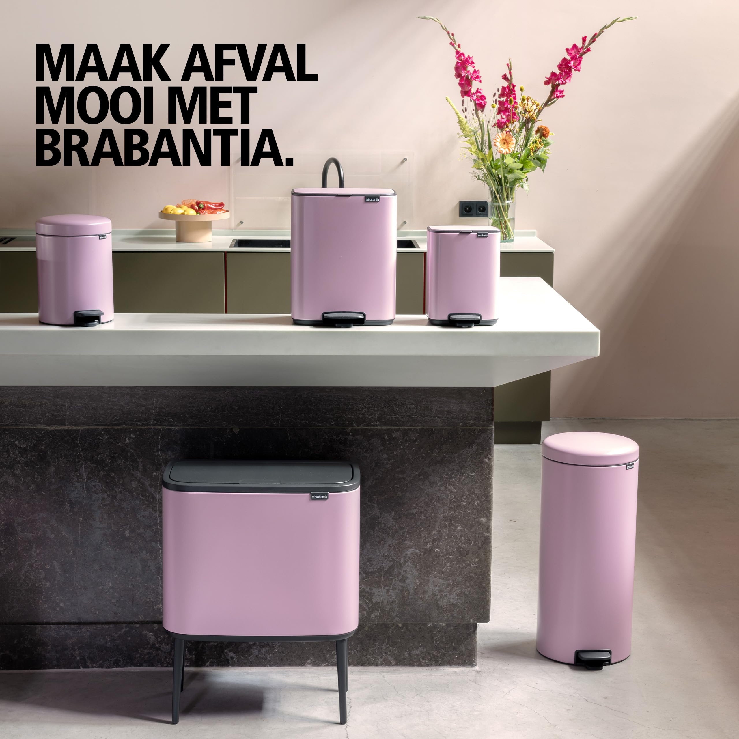 brabantia-sort-go-abfalleimer-40-l-lilac-pink-mit-deckel image 3